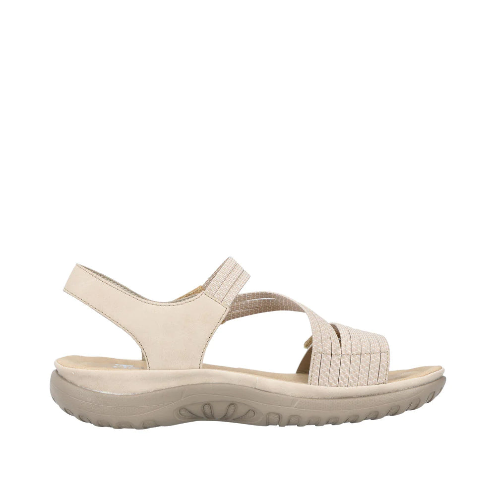 Rieker 64870 Taupe Women's Comfortable Casual Shoes for Walking, Work & Everyday Wear