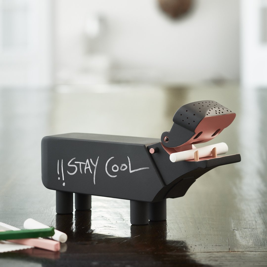 Blackboard Hippo Figurine - Cute Animal Statue for Home Decor, Office Desk, or Gift Idea | Perfect for Nursery, Classroom, or Collector's Display