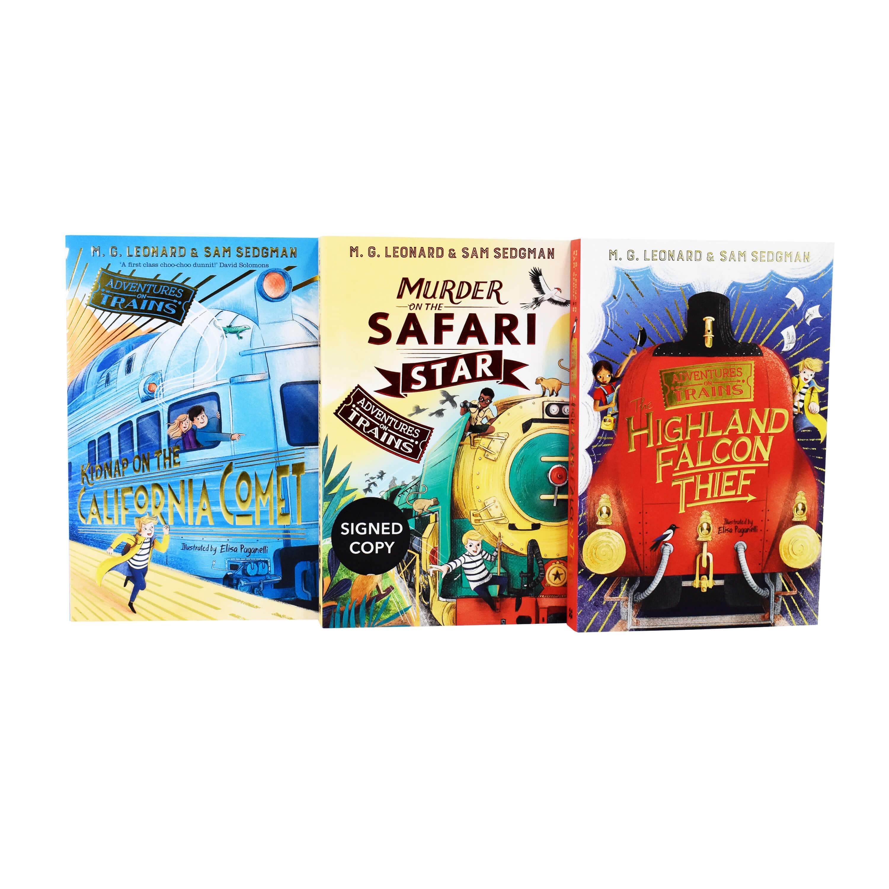 Adventures on Trains 3-Book Collection by M.G. Leonard - Paperback for Kids Ages 9-14 | Perfect for Young Readers, Book Clubs & Train Enthusiasts