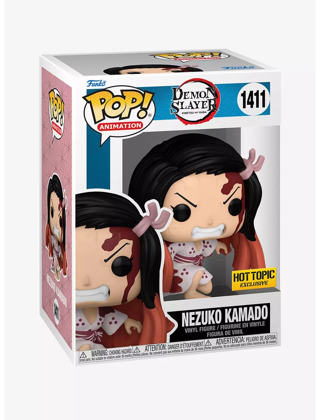 Demon Slayer: Kimetsu No Yaiba Nezuko Kamado Pop! Vinyl Figure #1411 - Anime Collectible, Gift for Fans, Perfect for Display & Cosplay Inspiration