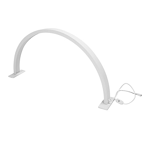 30W LED Half Moon Nail Lamp 2700-5600K Adjustable - Touch Control Manicure Table Light for Nail Art, Tattoo & Beauty Professionals - White (EU Plug) | Perfect for Salon, Spa & Home Nail Care
