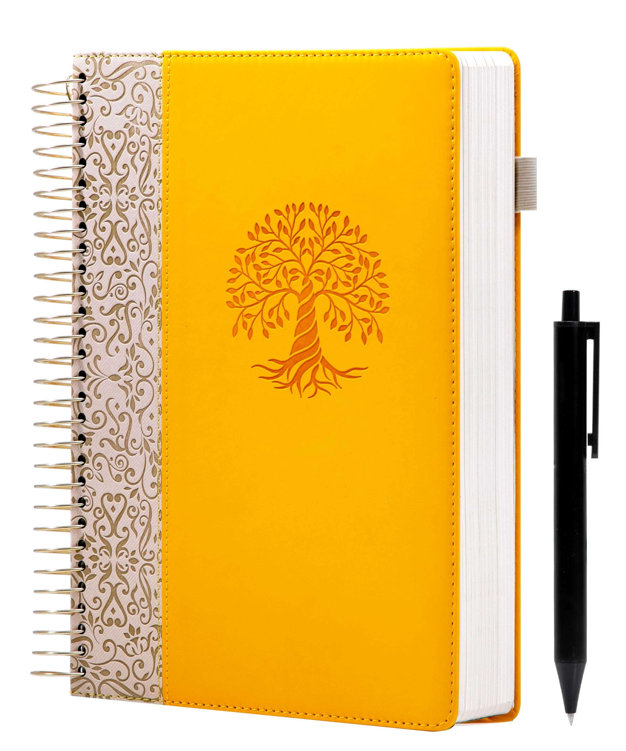 Premium Leather Journal Notebook - 300 Page Hardcover Spiral Bound B5 Notebook (7