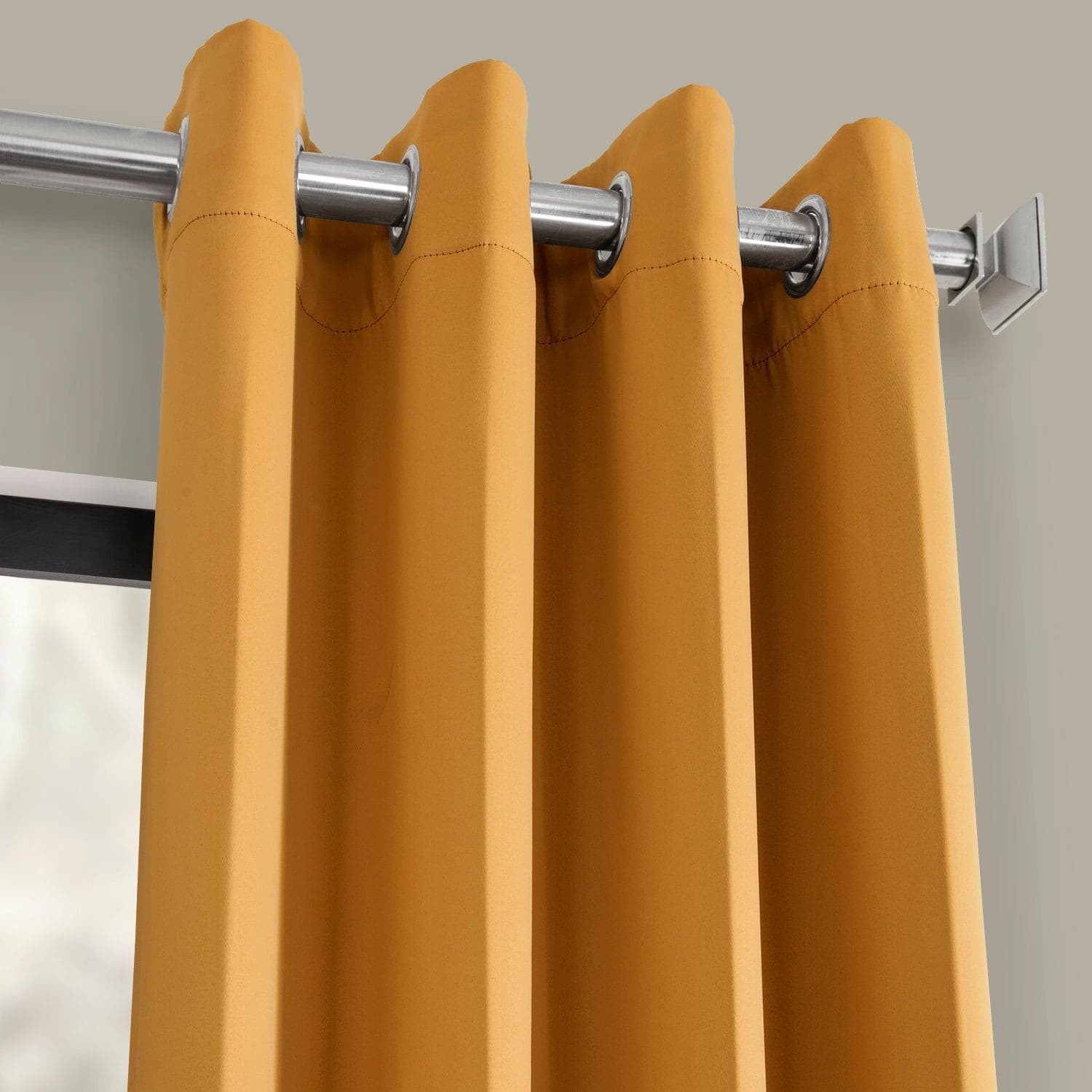 Marigold Grommet Blackout Curtains for Bedroom - Thermal Insulated Window Drapes for Home, Nursery & Office (54x84 Inch)