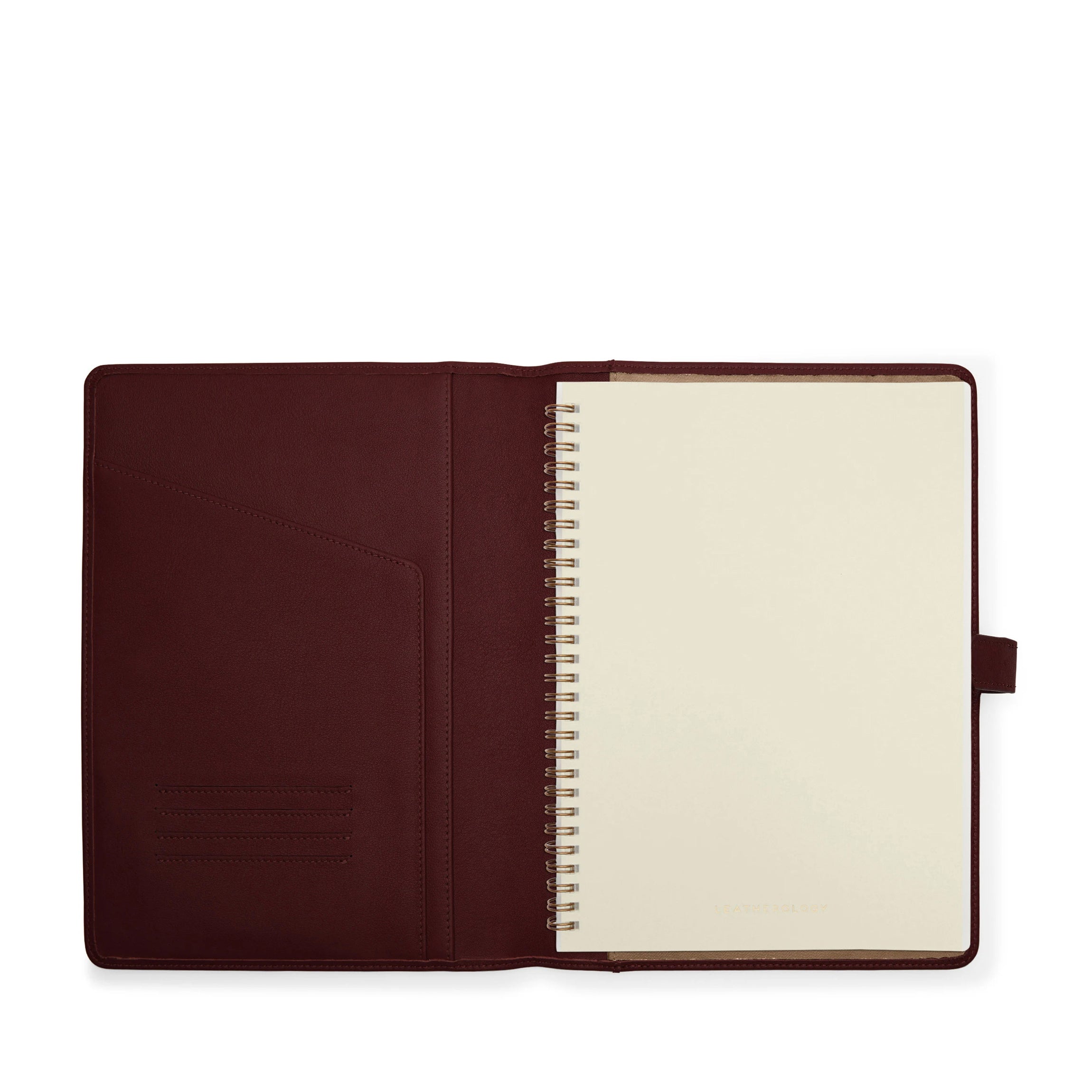 B5 Size Spiral Bound Notebook - 100 Sheets, College Ruled, Burgundy Cover - Perfect for School, Office & Journaling