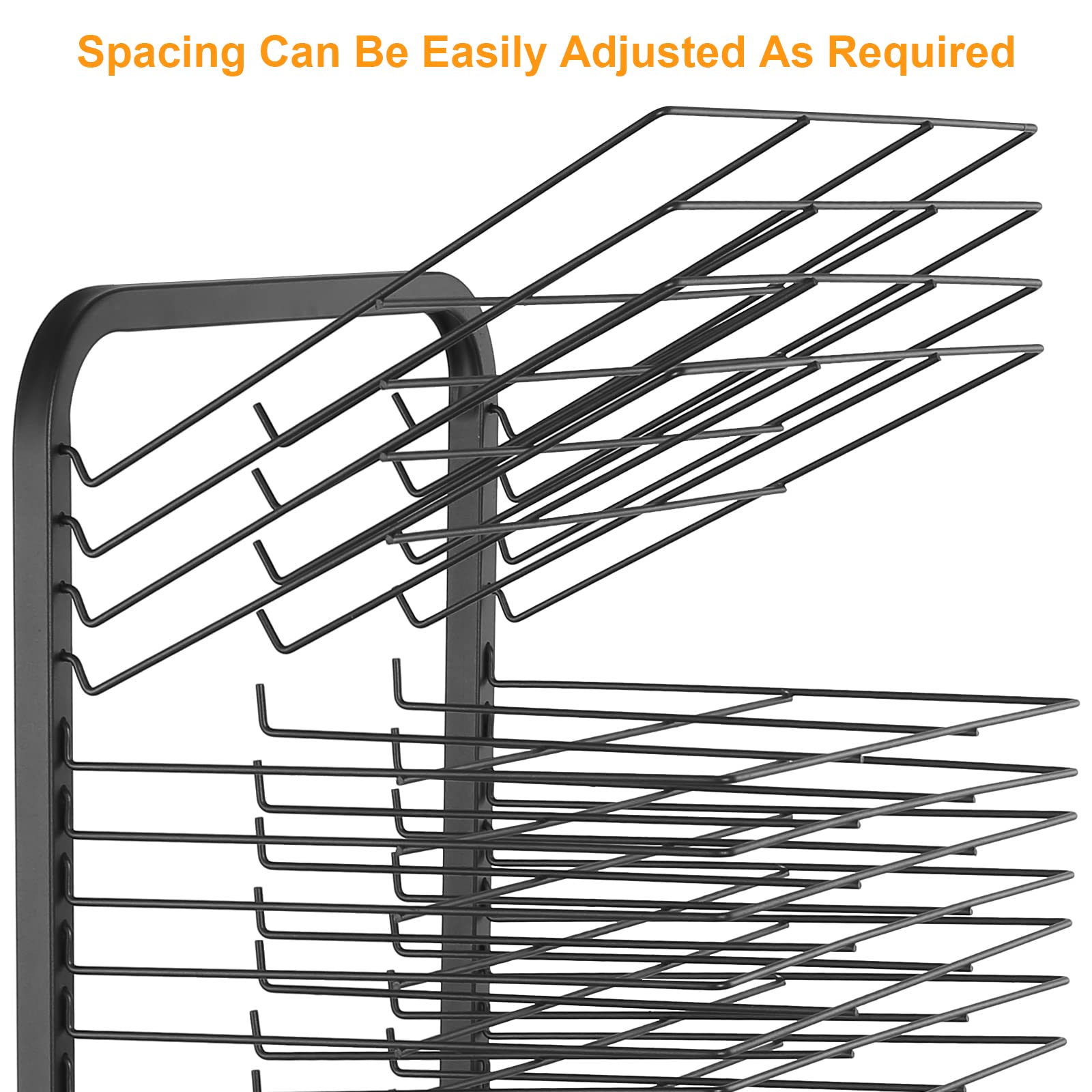 GARVEE 25-Shelf Art Drying Rack - 41.5 Inch Tall Adjustable Mobile Storage for Artists | Perfect for Painting Studios, Classroom & Home Art Projects
