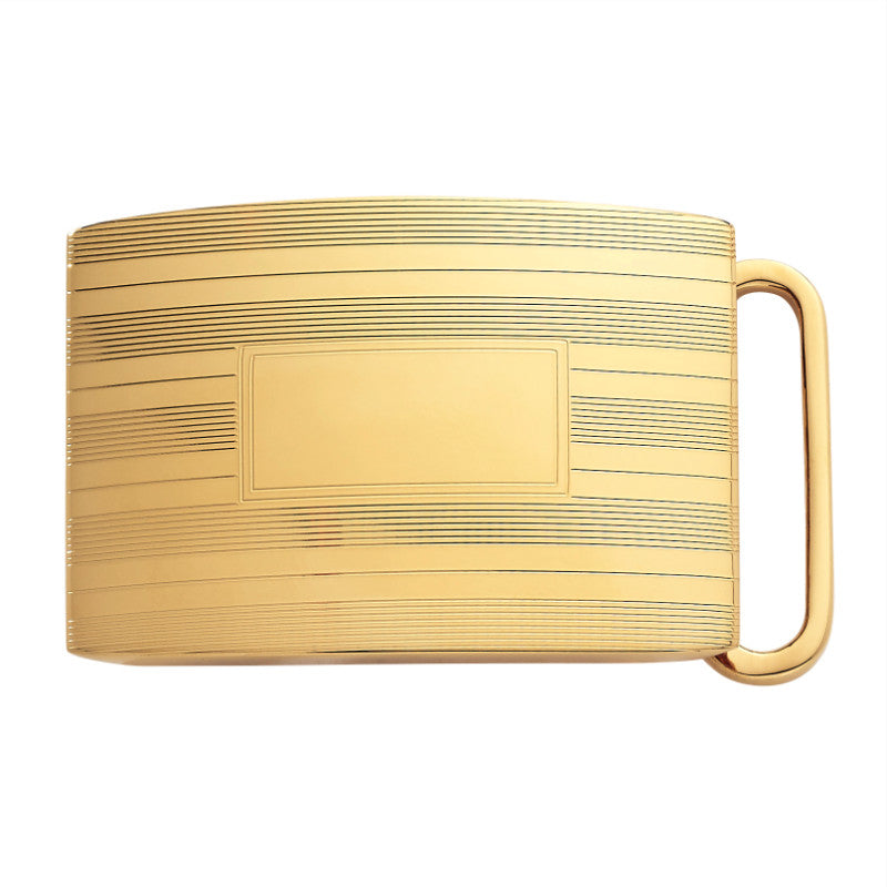 Vintage Gold Plated Belt Buckle 1 1/8