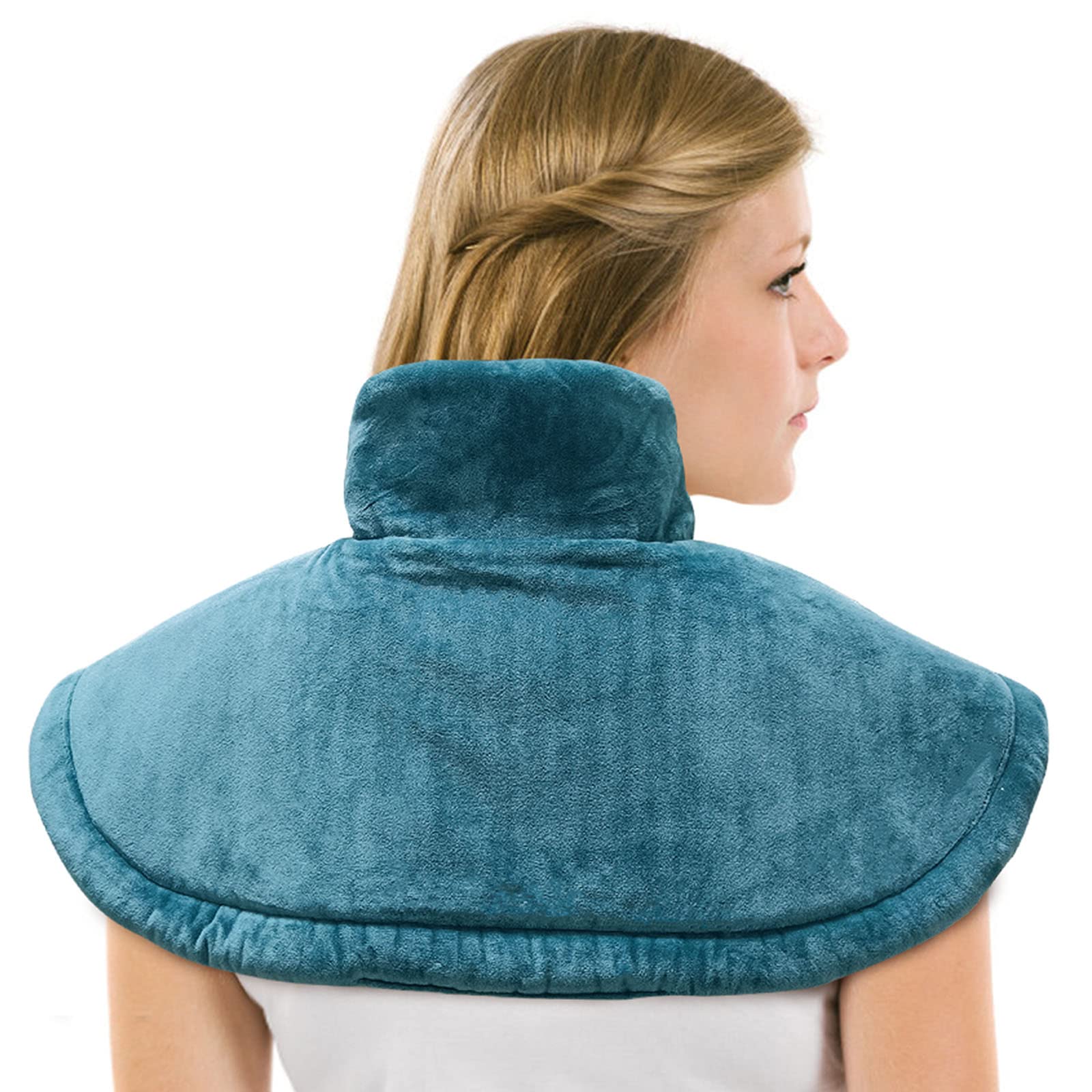 Electric Heating Pad for Neck & Shoulder Pain Relief - 3 Heat Settings, Auto Shut Off, Machine Washable (20