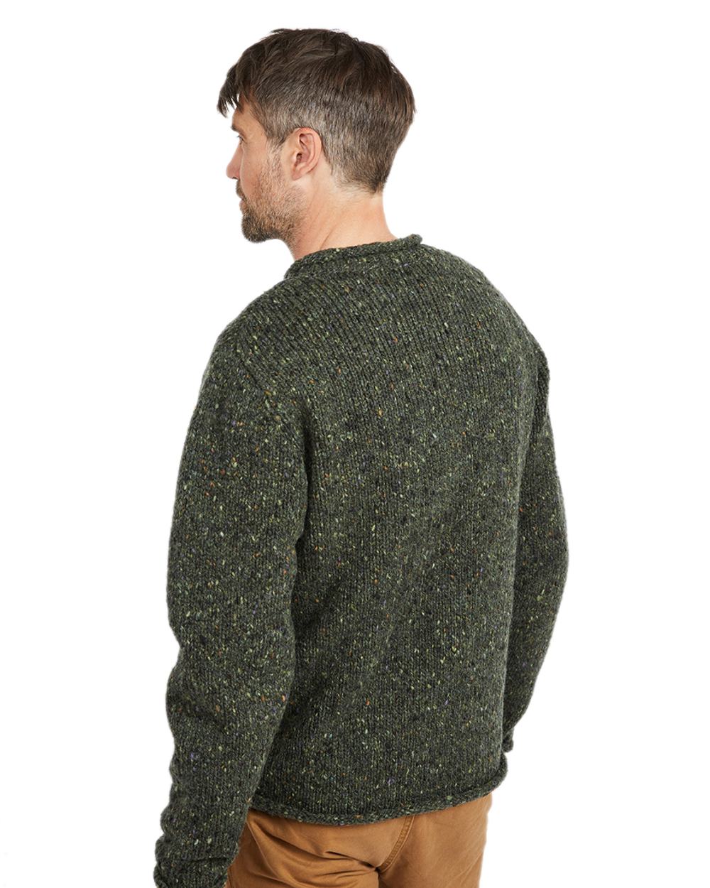 Aran Donegal Wool Crew Neck Sweater for Men & Women | Irish Knit Sweater | Warm Winter Pullover | Perfect for Christmas Gifts & Cozy Outfits
