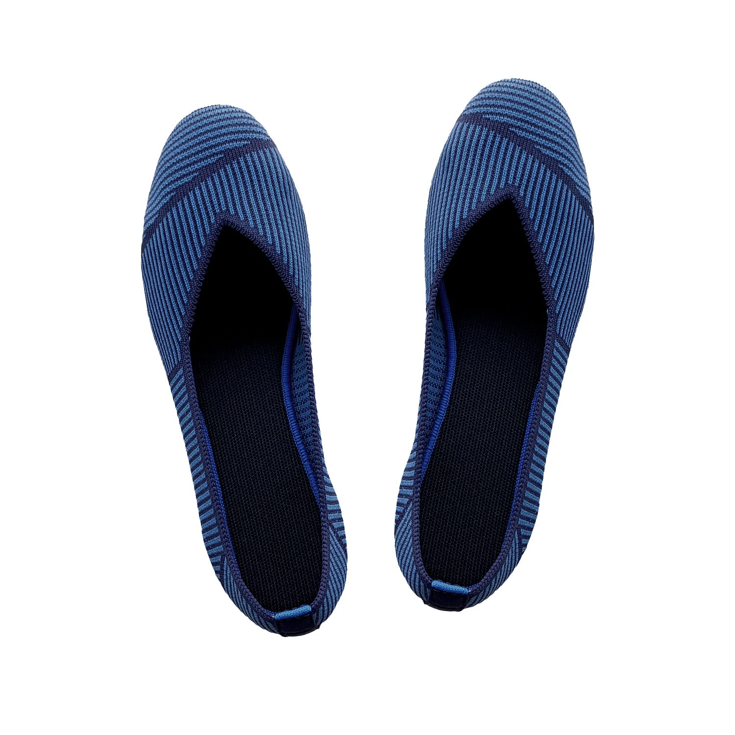 Women's Ballet Flats - Comfortable Knit Mesh Dressy Casual Shoes for Women - Perfect for Work, Office, and Everyday Wear
