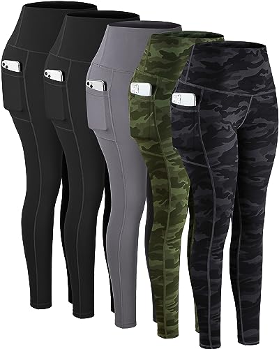 5 Packs -Black/Black/Gray/Camo Green/Camo Gray