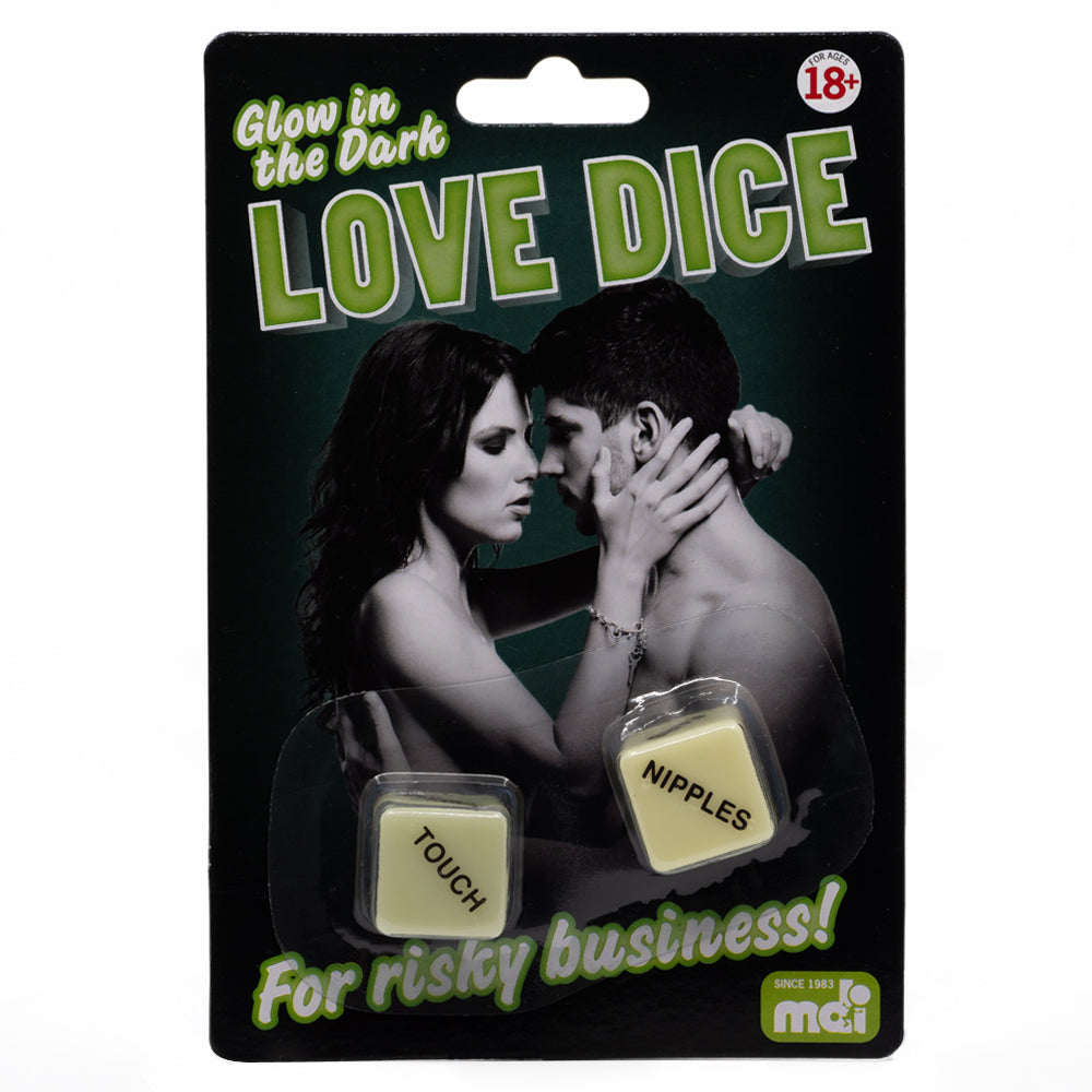 Glow in The Dark Love Dice - Romantic Couple Game for Date Night, Valentine's Gift, Bedroom Fun - Perfect for Anniversary, Party & Intimate Moments