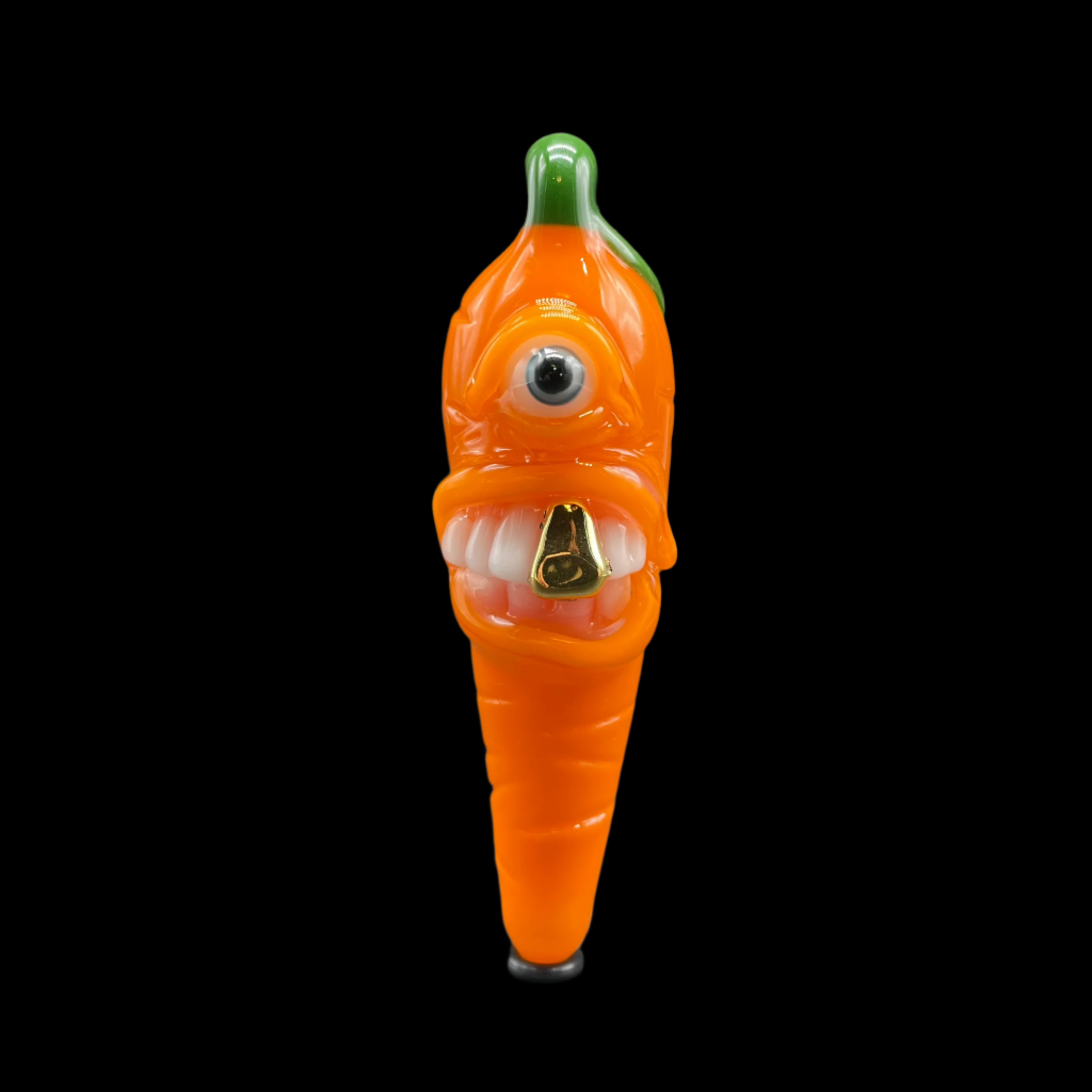 Glow in The Dark UV Reactive Carrot Pendant Necklace - Fun Party Accessory for Raves, Festivals & Nightlife