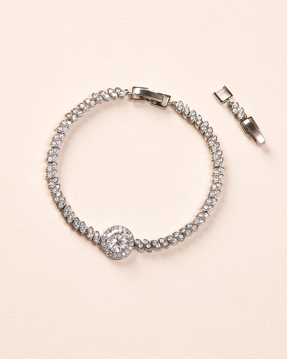 Circle CZ Bracelet - Elegant Cubic Zirconia Jewelry for Women | Perfect for Parties, Weddings & Everyday Wear
