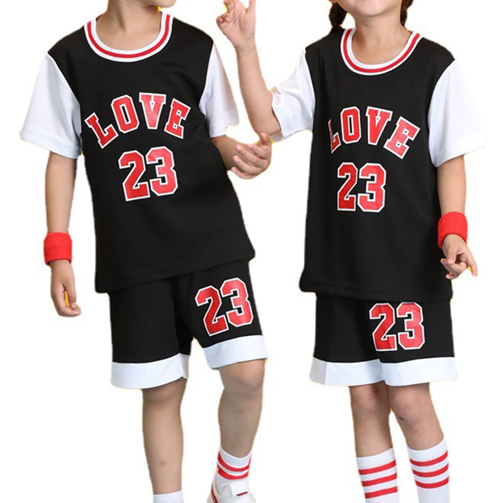 MuFeng Boys Soccer Jersey & Shorts Set - Youth Sports Team Training Uniform, Breathable Athletic Tracksuit for Kids Soccer Practice & Games