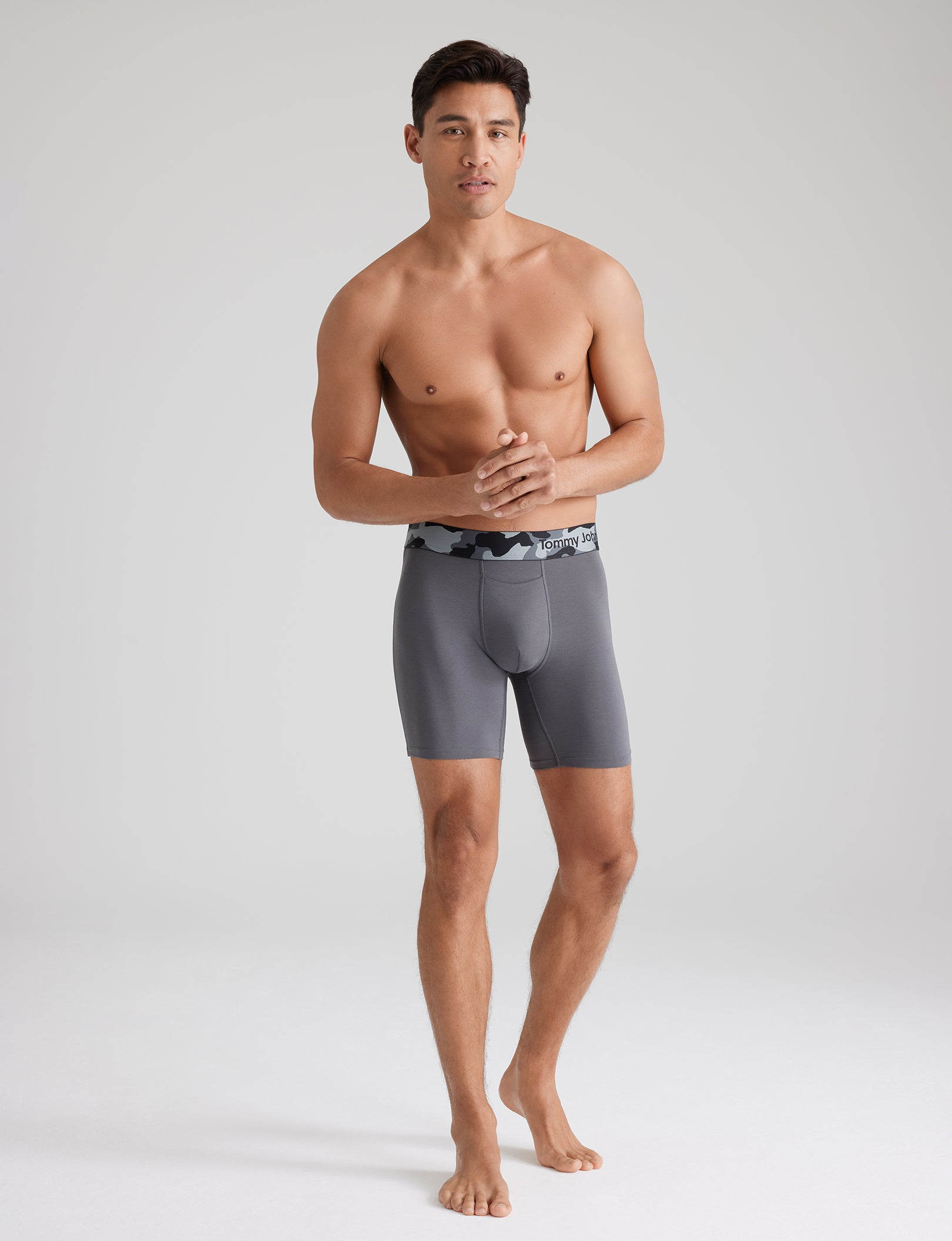 Breathable Cotton Mid-Length Boxer Briefs for Men - 6 Pack Comfort Underwear for Daily Wear, Workout & Sleep