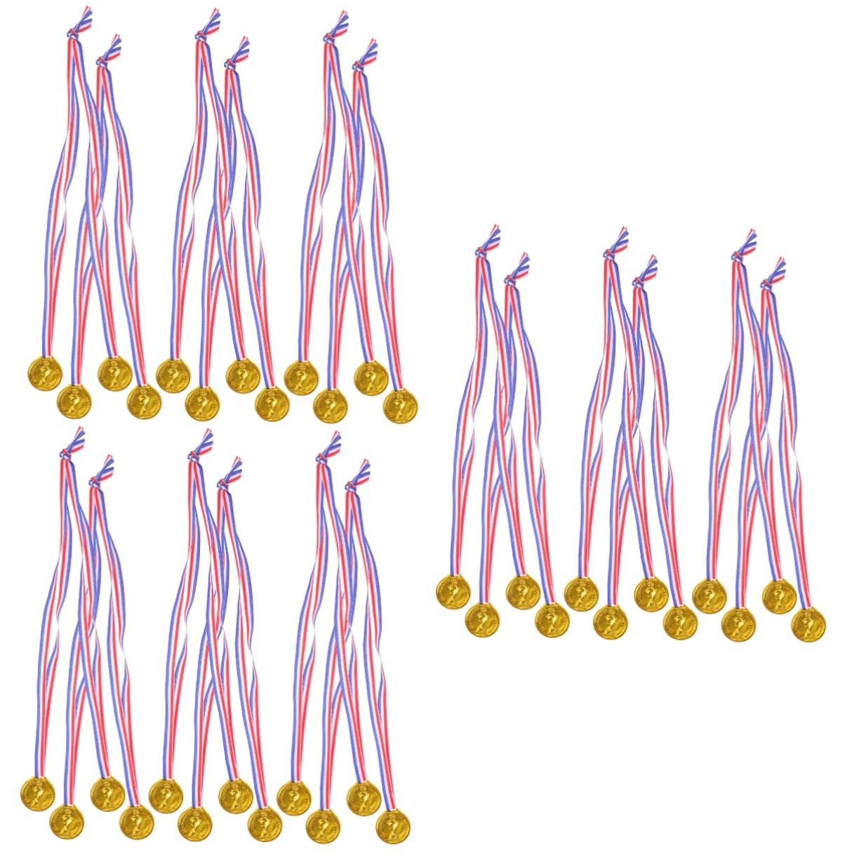 BESPORTBLE 3 Sets Kids Birthday Party Favor Medals - 12pcs*3 Plastic Award Toys for Children's Decorations | Perfect for Birthday Parties, School Awards & Sports Day Celebrations