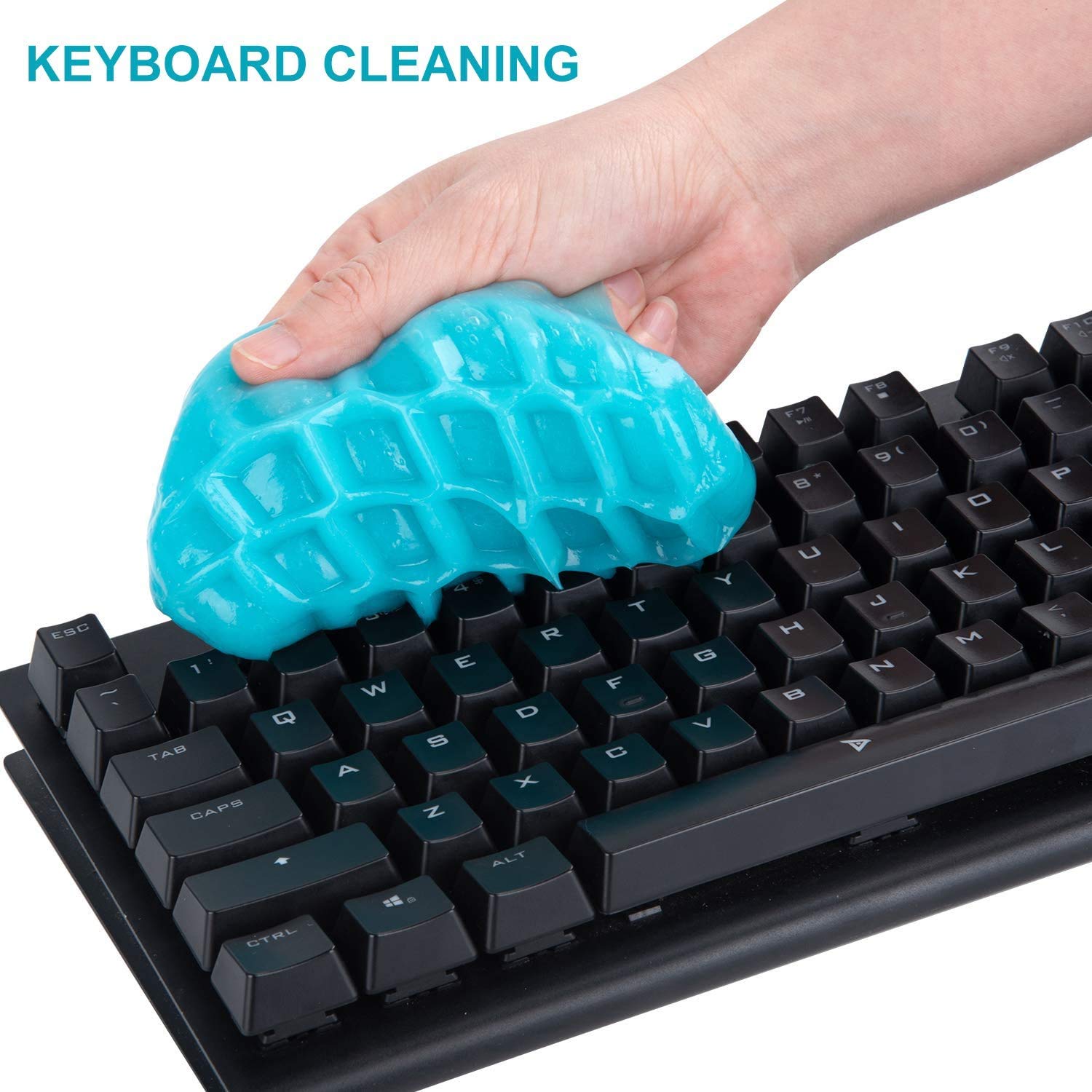 Premium Car Cleaning Gel Putty - Auto Detailing Tools for Car Vents, Keyboard & Interior Dust Removal - Reusable Slime Mud for Deep Cleaning Cars, Electronics & Hard-to-Reach Areas (1 Pack) - Perfect for Car Detailing, Home & Office Cleaning
