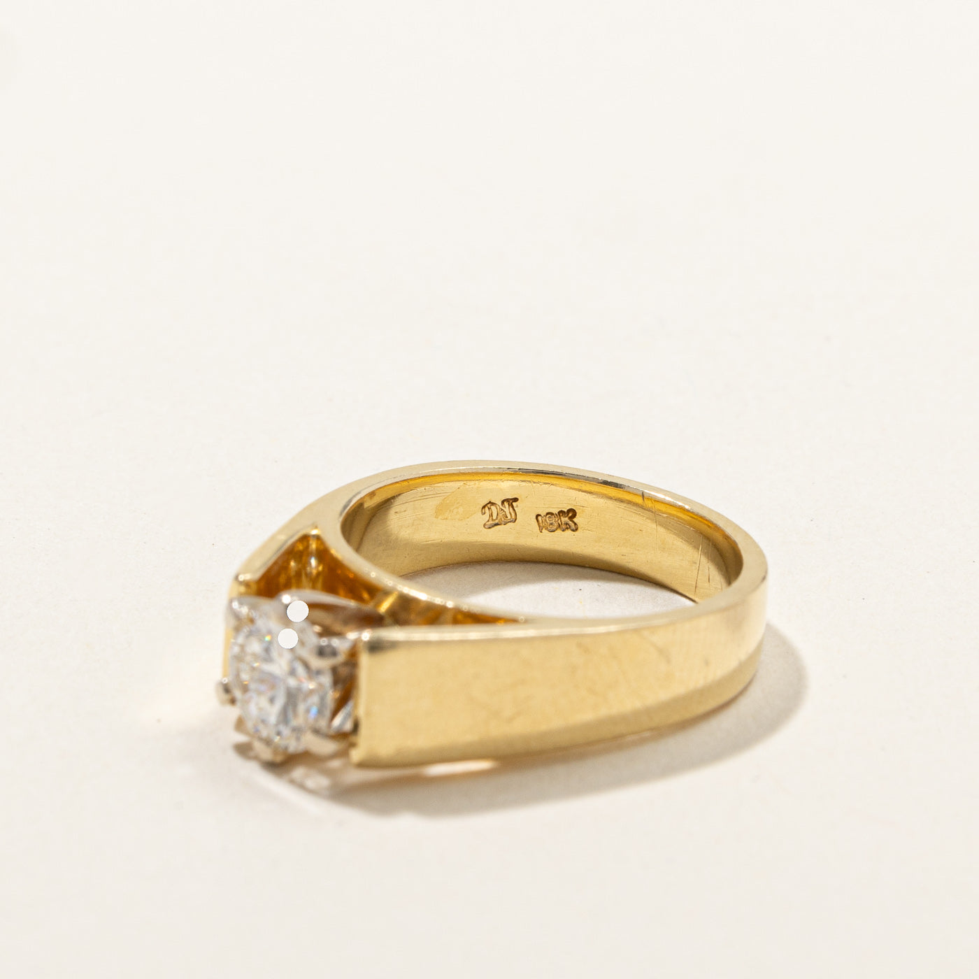 0.75ct Solitaire Diamond Engagement Ring for Women - Size 5.25 | Classic Round Cut Wedding Band | Perfect Proposal Gift for Her | Anniversary, Valentine's Day & Special Occasions