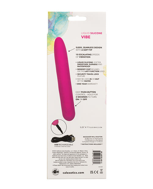 Bliss Liquid Silicone Rechargeable Vibrator - Waterproof Adult Toy for Women, Couples & Solo Play - Pink Sensual Massager for Bedroom & Travel Use