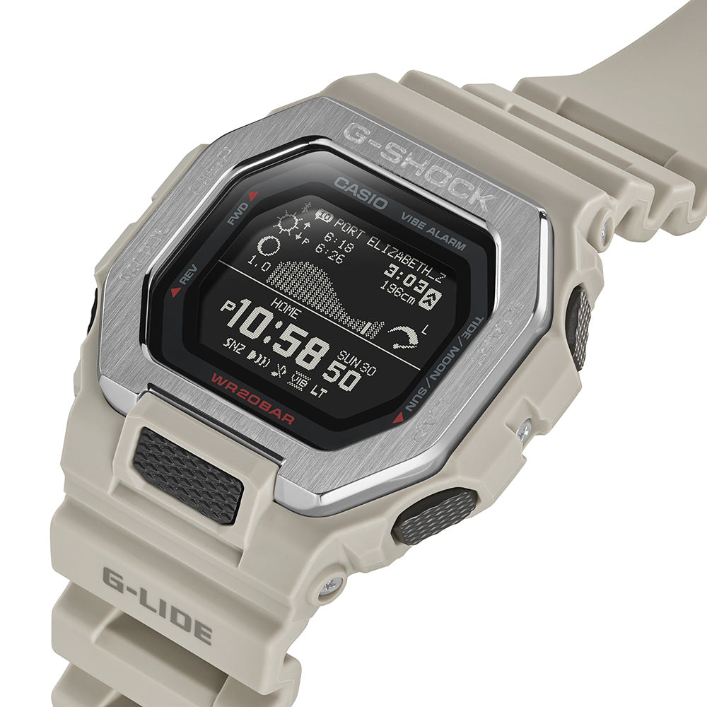 G Shock G Lide GBX100-8D Bluetooth Smartwatch with Tide Graph & Moon Data - Perfect for Surfing, Fishing & Outdoor Adventures