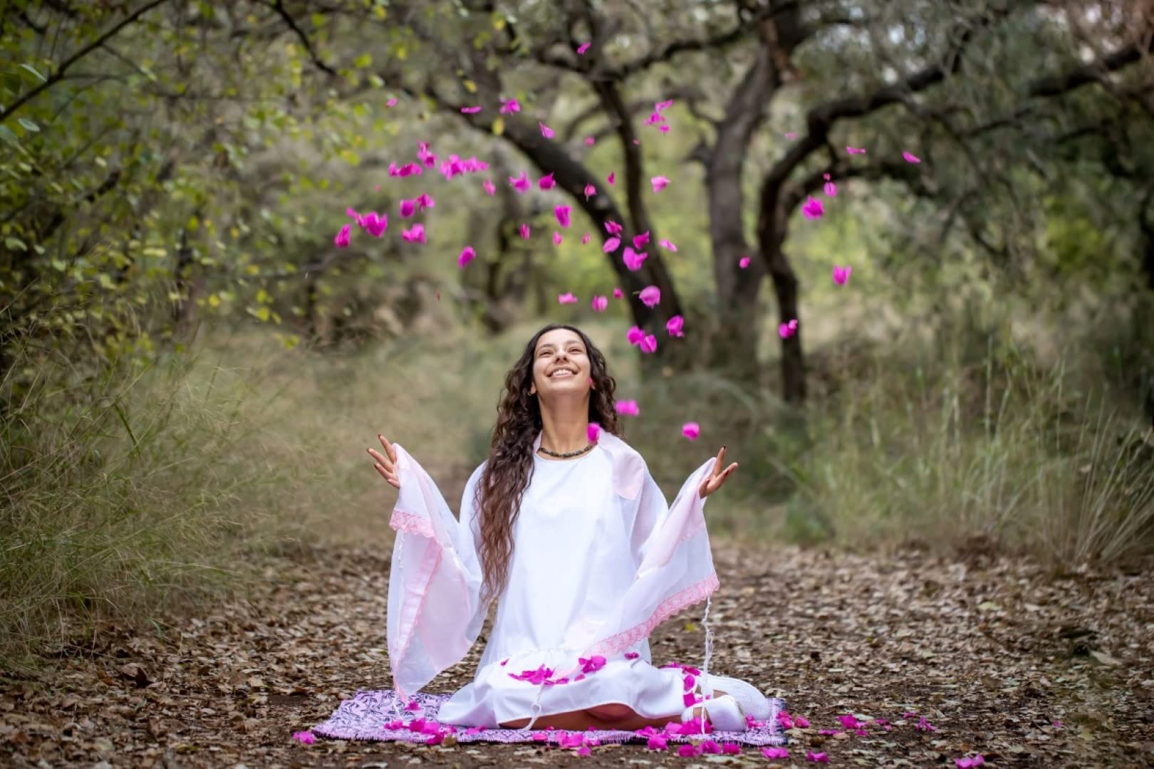 Personalized Pink Lace Tallit for Women & Girls - Handmade Bat Mitzvah Prayer Shawl from Israel - Perfect for Jewish Ceremonies, Synagogue Worship & Special Occasions