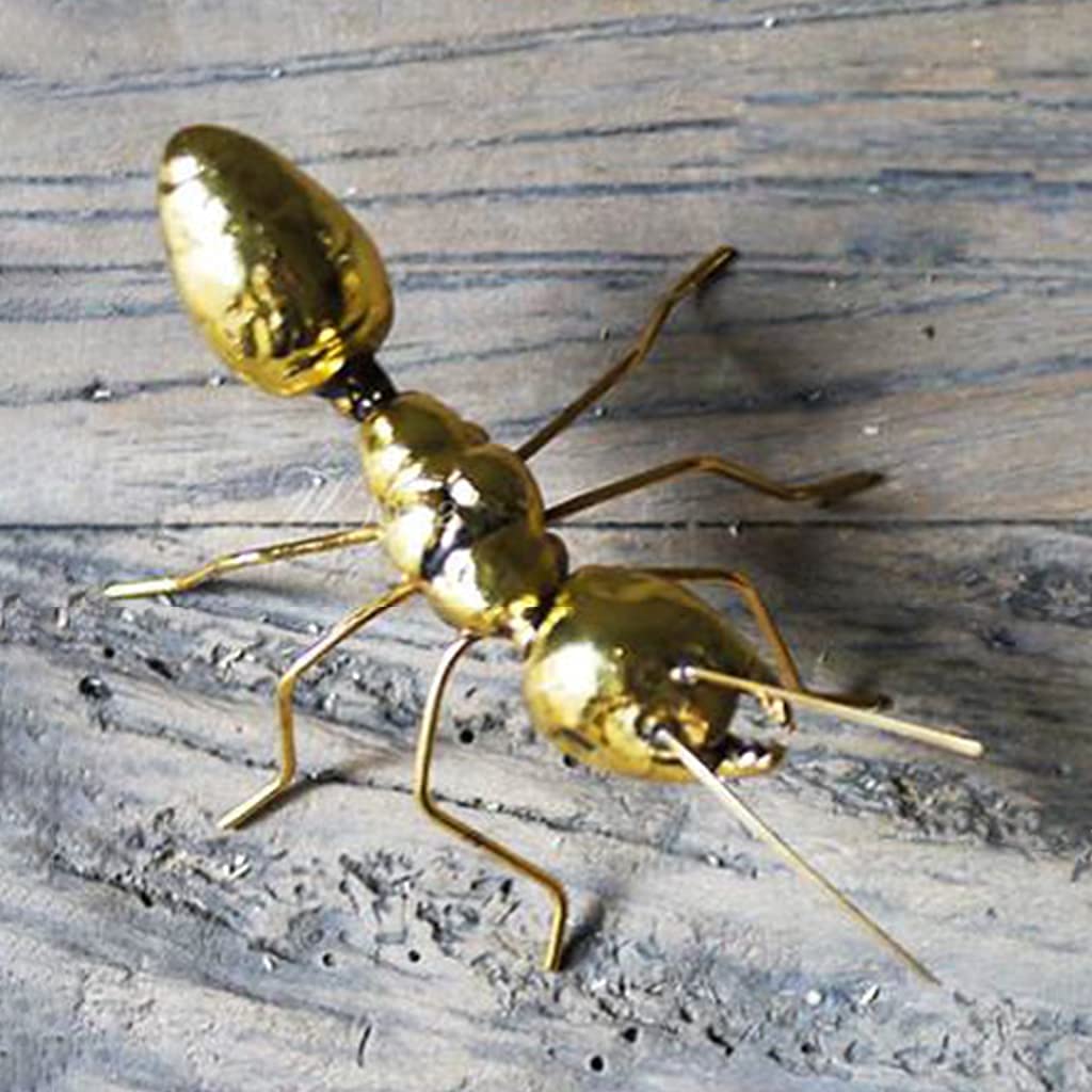 Metal Ant Sculpture - Animal Insect Figurine for Home, Office, Garden, Patio & Car Decor - Desktop Ornament & Yard Statue - Perfect for Nature Lovers & Unique Gift Ideas