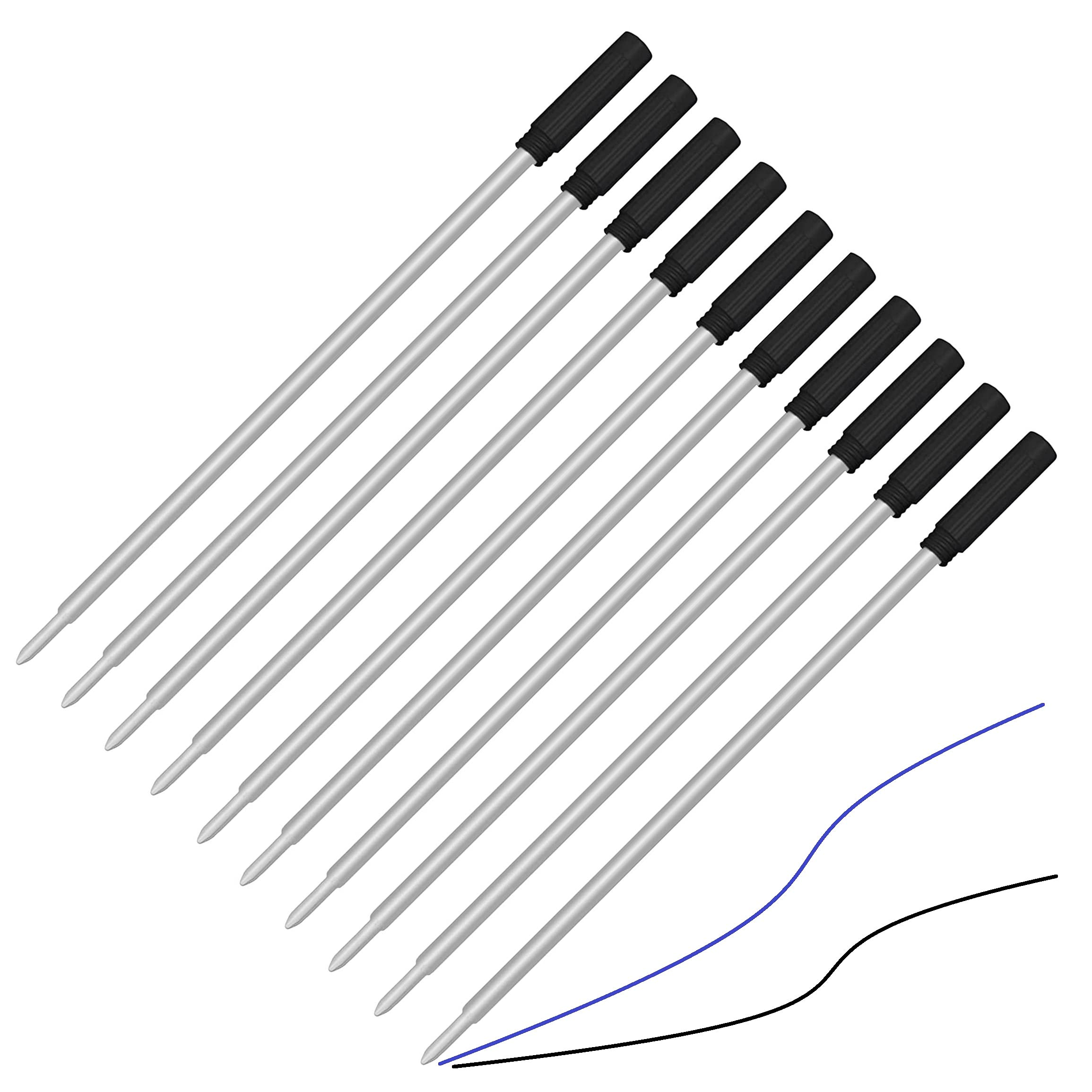 10 Pack Cross Ballpoint Pen Refills - Medium Point (5 Black & 5 Blue) Bulk Ink Refills for Smooth Writing | Perfect for Office, School, Business Gifts & Everyday Use