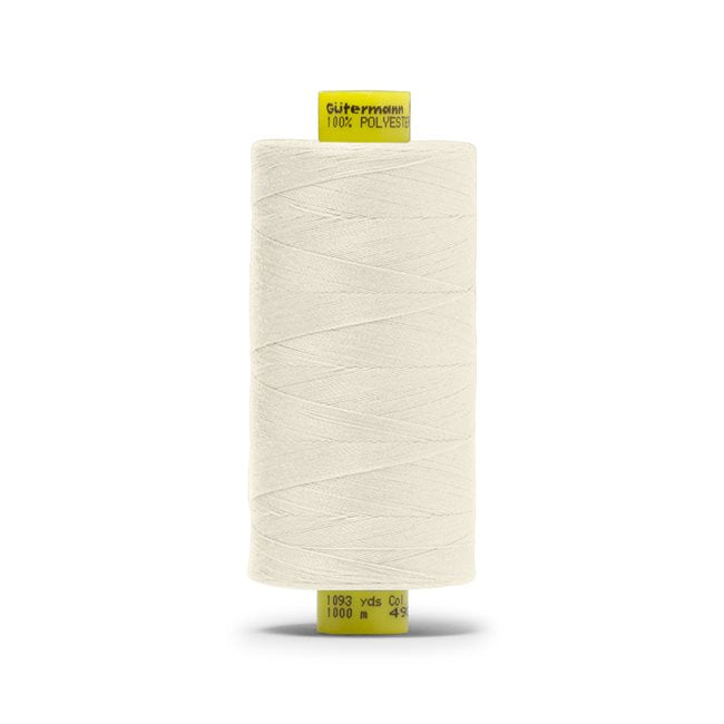 Gutermann Mara 100 Polyester Thread - 1093 Yards per Spool (White) - Strong & Durable Sewing Thread for Quilting, Upholstery & Craft Projects