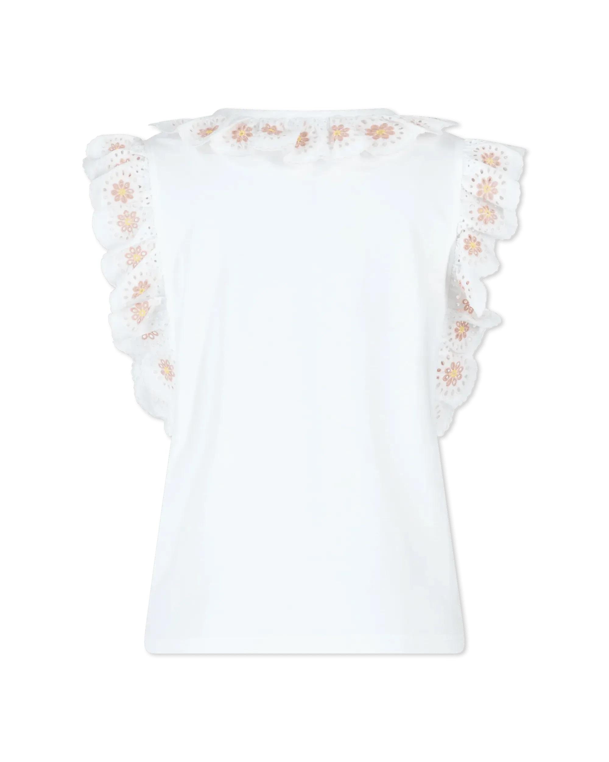 Floral Embroidered Short Sleeve Blouse for Women - Summer Casual Tops for Outing, Dating & Vacation