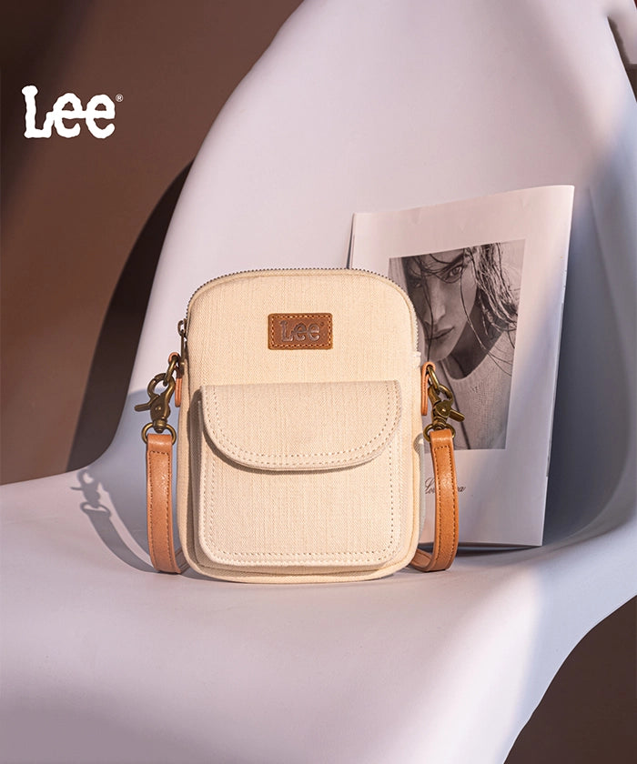 LEE Canvas Mini Crossbody Bag for Women - Stylish & Lightweight Small Shoulder Purse - Perfect for Travel, Shopping & Everyday Use