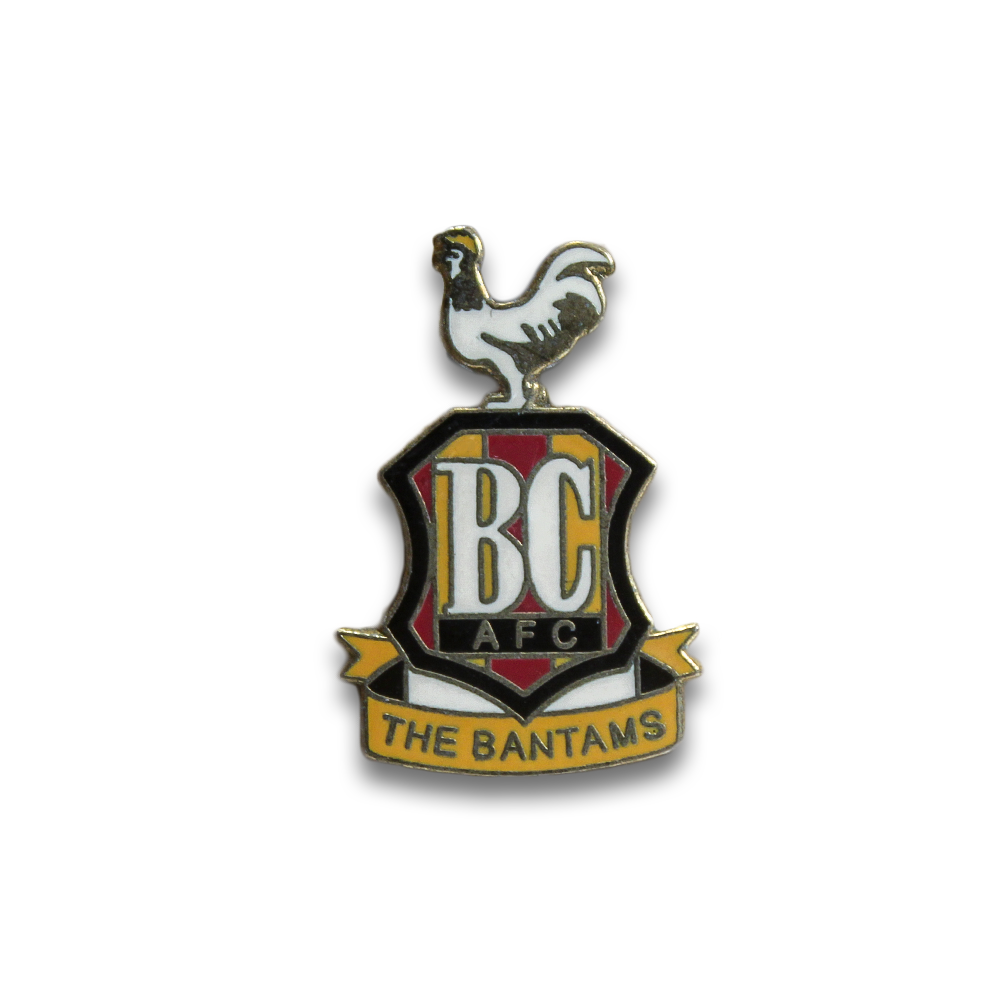Bradford City AFC Pin Badge - Official Collectible Football Club Badge for Fans, Supporters & Memorabilia Collectors - Perfect for Jackets, Hats, Bags & Fan Displays
