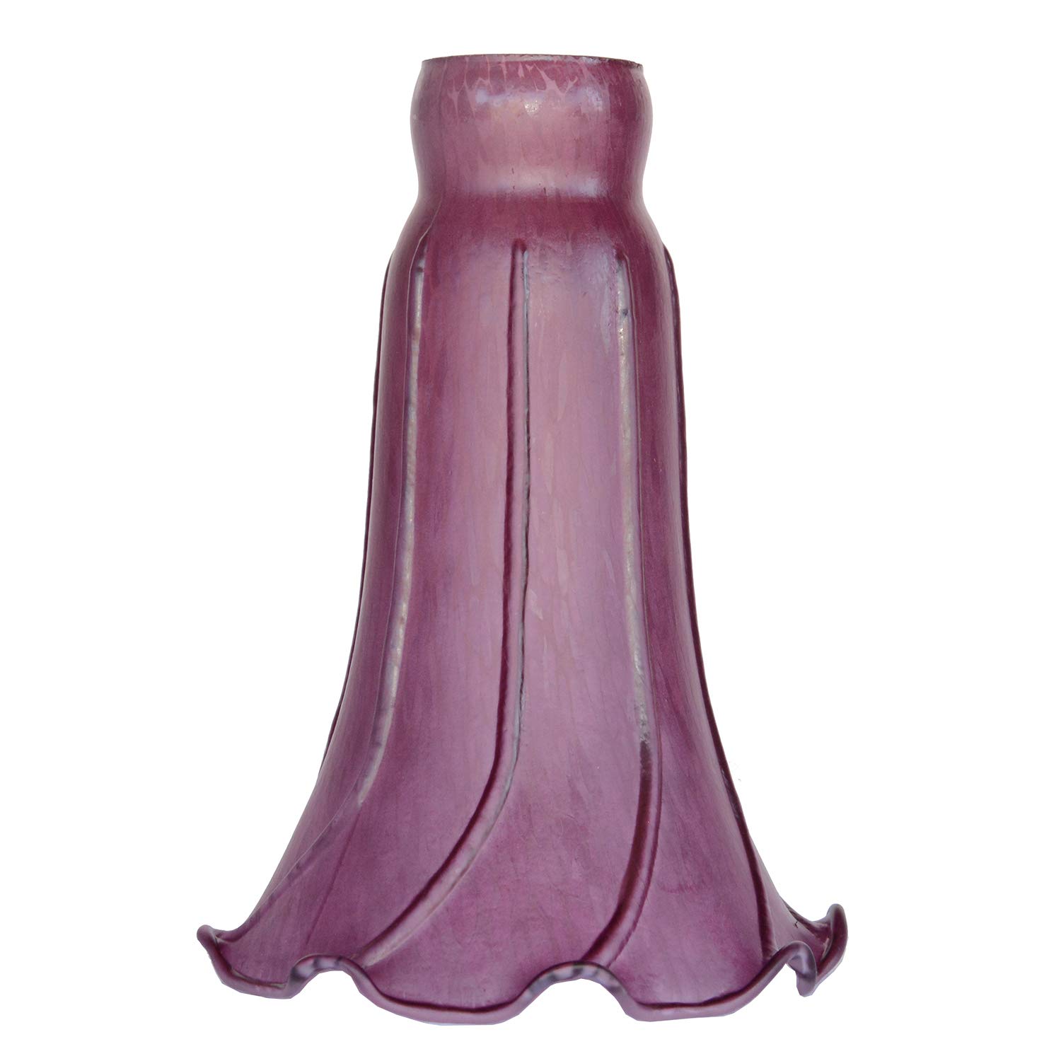 Tiffany Style Lily Flower Blown Glass Lampshade - Tulip Replacement Shade for Table & Floor Lamps (1.06