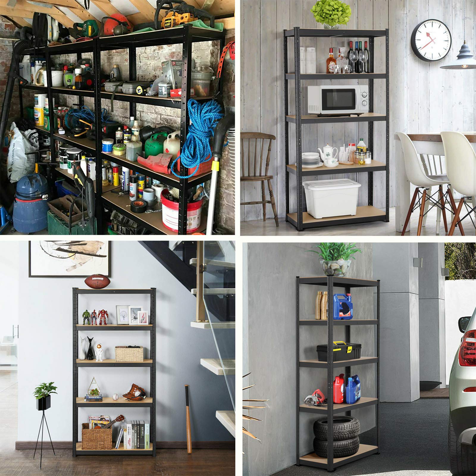 5-Tier Heavy Duty Metal Shelving Unit - 70