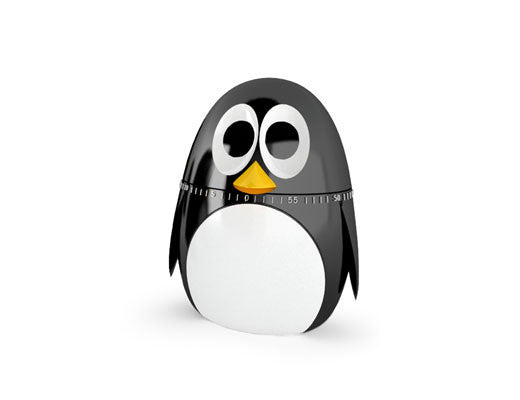 Kikkerland Penguin Timer - Cute & Functional Kitchen Timer for Baking, Cooking, and Study Sessions | Perfect Gift for Home & Office Use