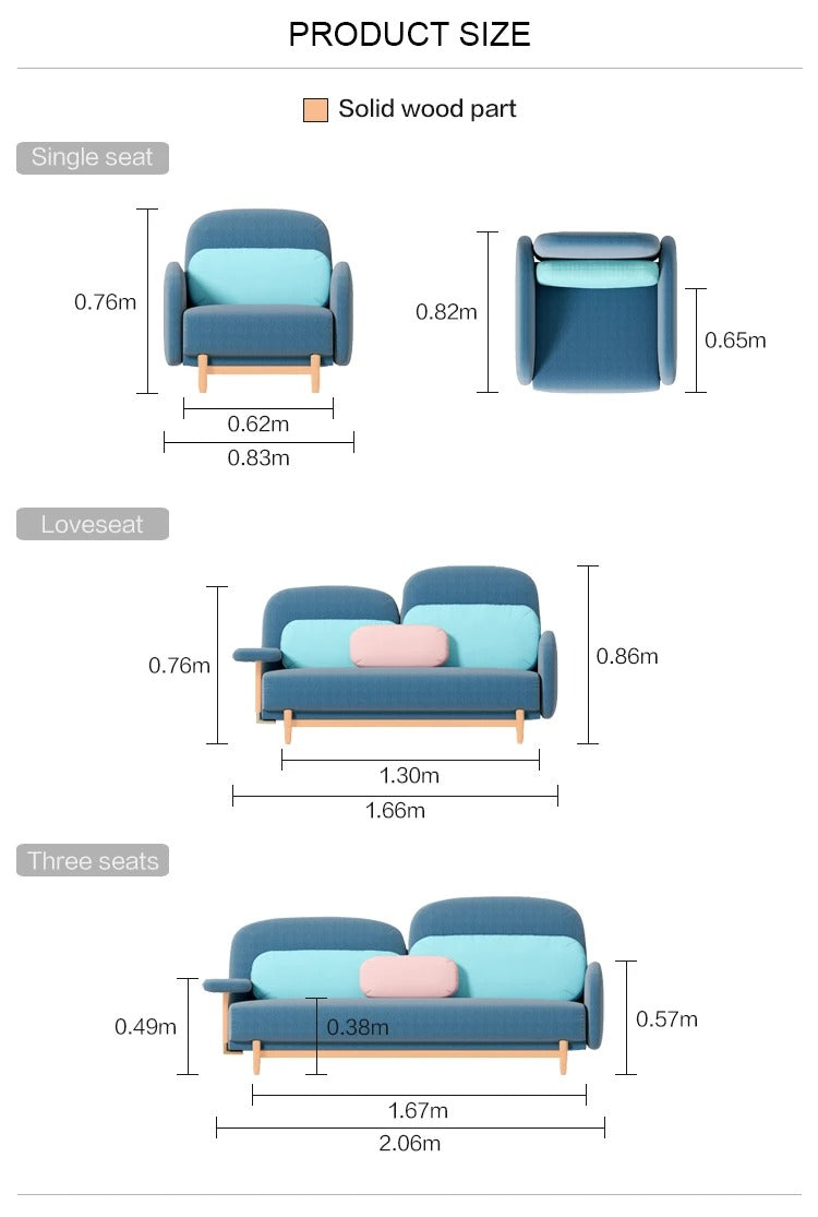 Luxury Macaron Designer Sofa Set - Modern Velvet Living Room Furniture for Home Decor | Perfect for Apartments, Lounges & Cozy Spaces