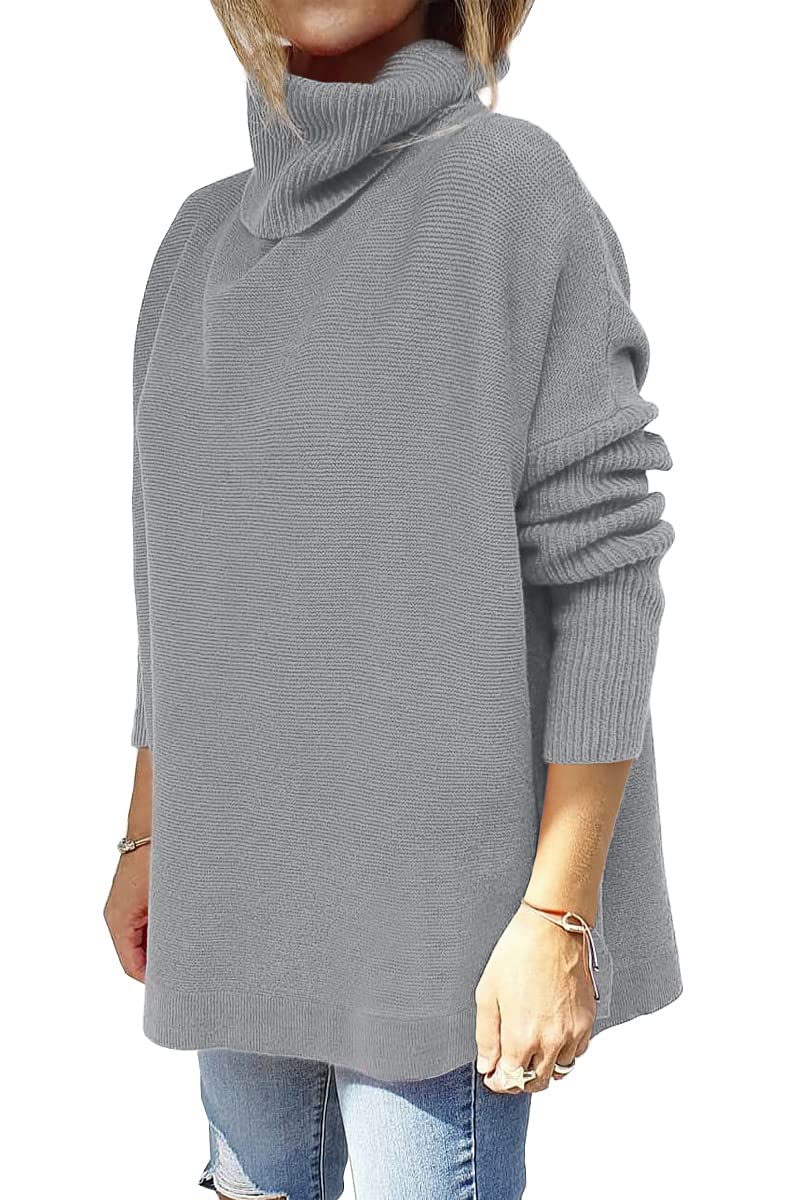 EFAN Women's Oversized Turtleneck Sweater - Soft Long Sleeve Pullover Winter Tunic Top for Fall & Winter 2025 - Cozy Casual Outfit for Work, Travel and Holiday Gatherings