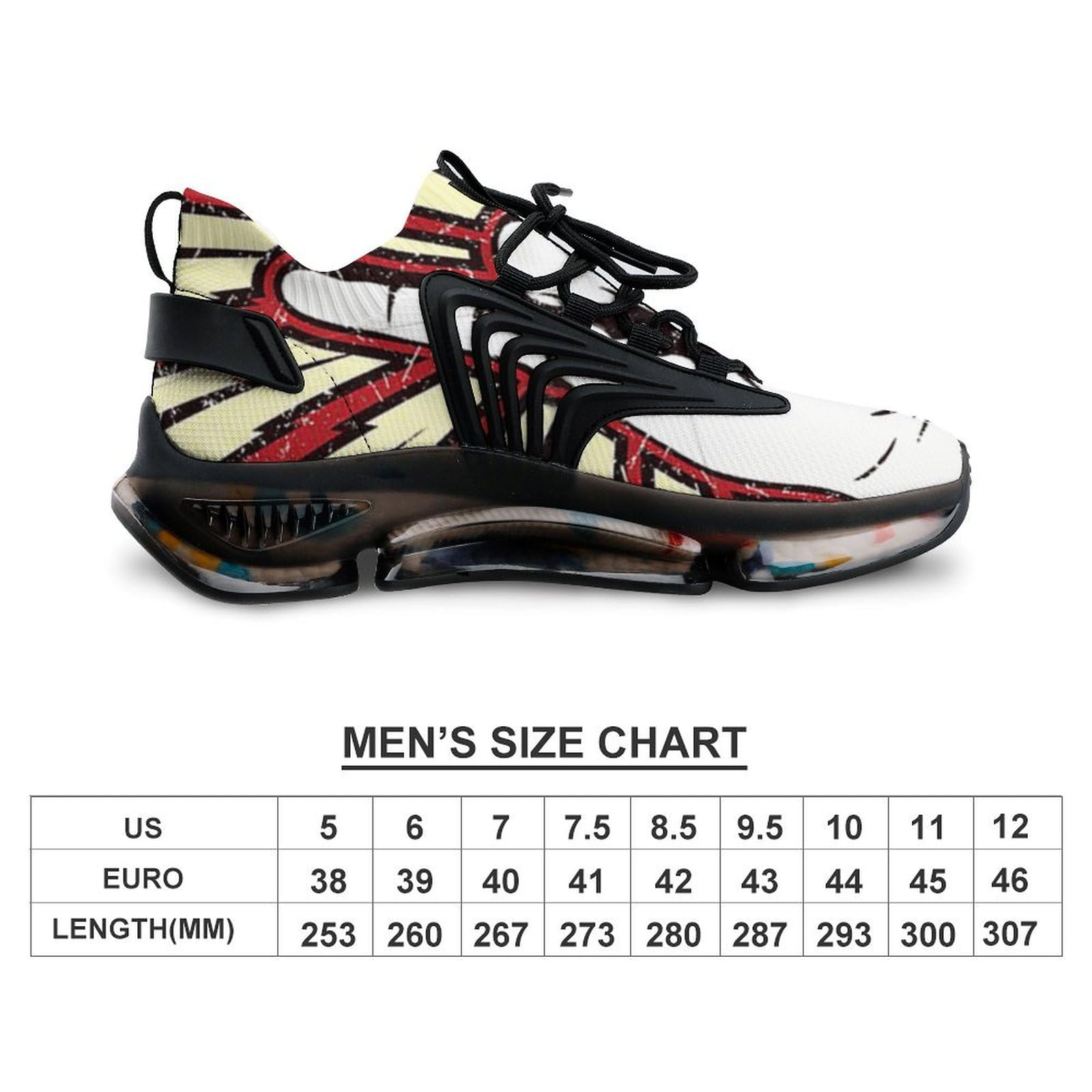 Men's Lightweight Running Shoes - Breathable Athletic Sneakers for Gym, Hiking & Outdoor Sports | Comfortable Rocker Hand Design for All-Day Wear