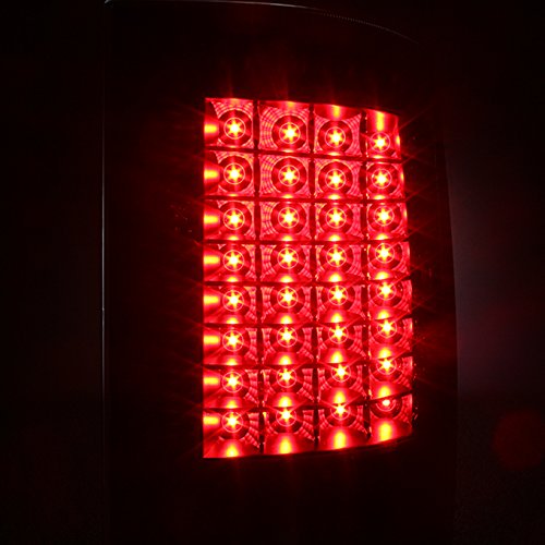 AKKON Full LED Black Smoke Taillights Set + Black LED 3rd Brake Lamp Pair for 2009-2018 Dodge Ram 1500 2500 3500 - Upgrade Your Truck's Style & Night Visibility (Perfect for Off-Roading & Night Driving)