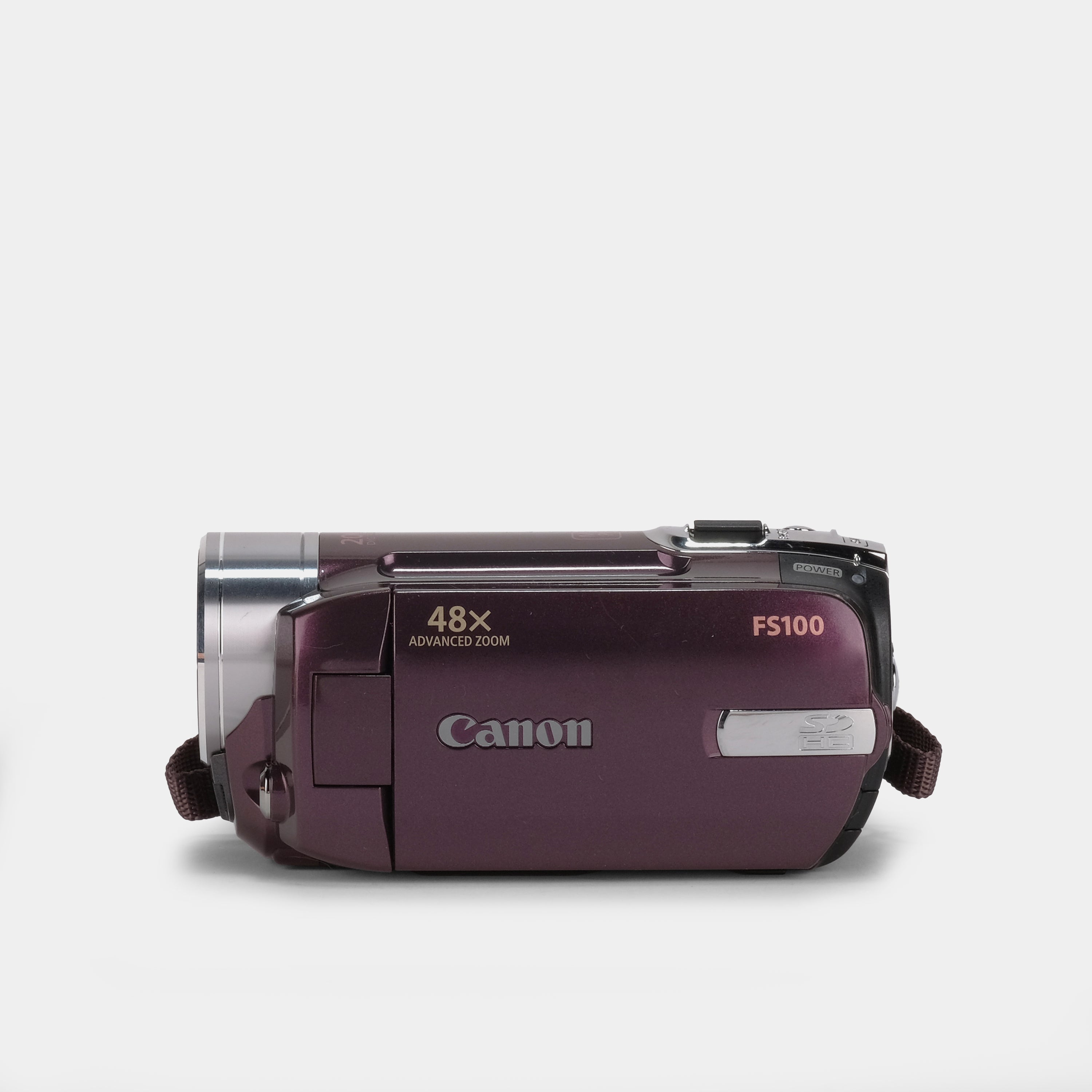 Canon FS100 Purple Digital Video Camcorder with 60x Optical Zoom - Full HD 1080p Recording for Vlogging, Travel & Family Events