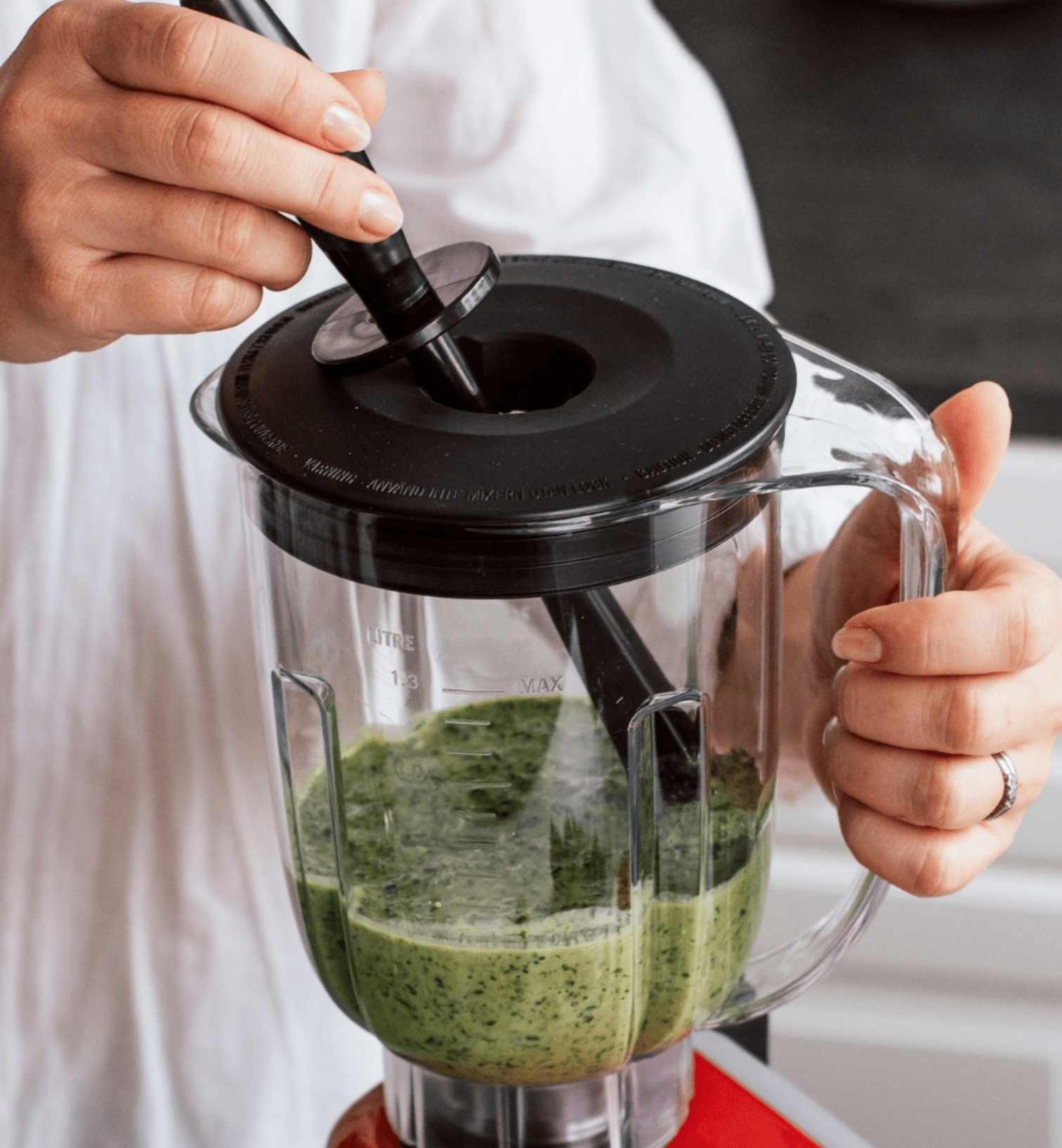 Ankarsrum Blender Attachment with Tamper - Original Assistent Stand Mixer Accessory for AKM6230 - Made in Sweden - Perfect for Baking, Smoothies & Food Prep