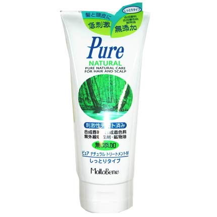 Pure Natural Treatment M (180g) - Organic Hair Care for Dry & Damaged Hair - Perfect for Daily Use & Salon Treatments