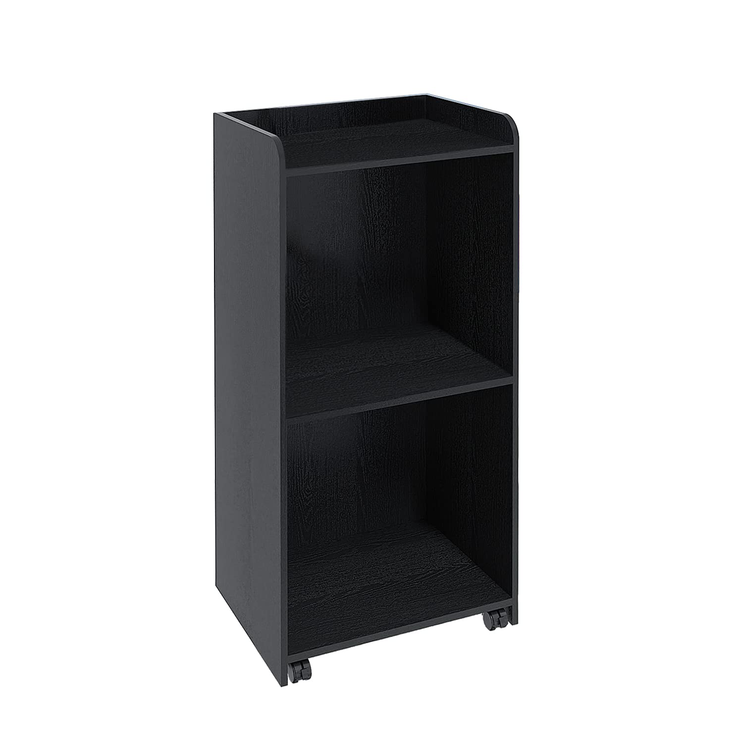 Portable Adjustable Podium Stand with Wheels - Mobile Lectern for Church, Conference, Auditorium & Classroom - Black Hostess Stand for Events & Presentations