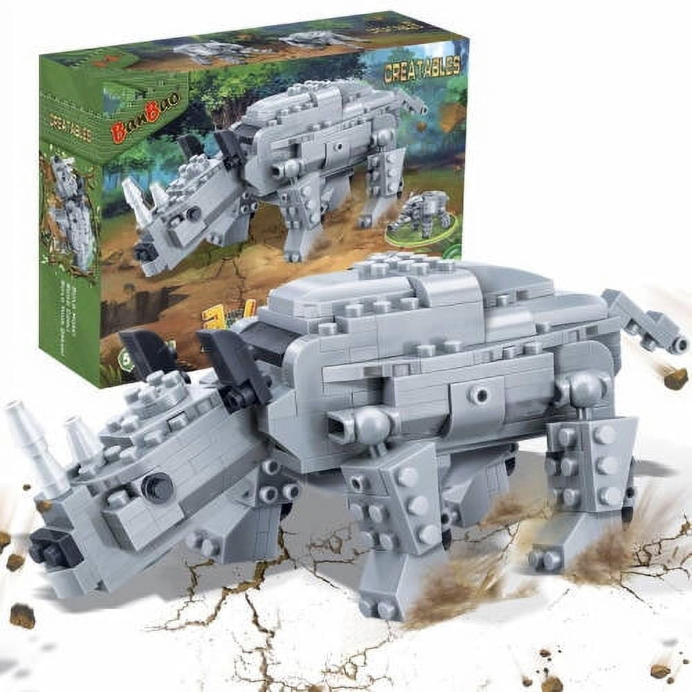 BanBao Ancient Rhino Creative Building Set - 295 Piece STEM Educational Toy for Kids | Dinosaur-Themed Construction Blocks for Creative Play & Learning