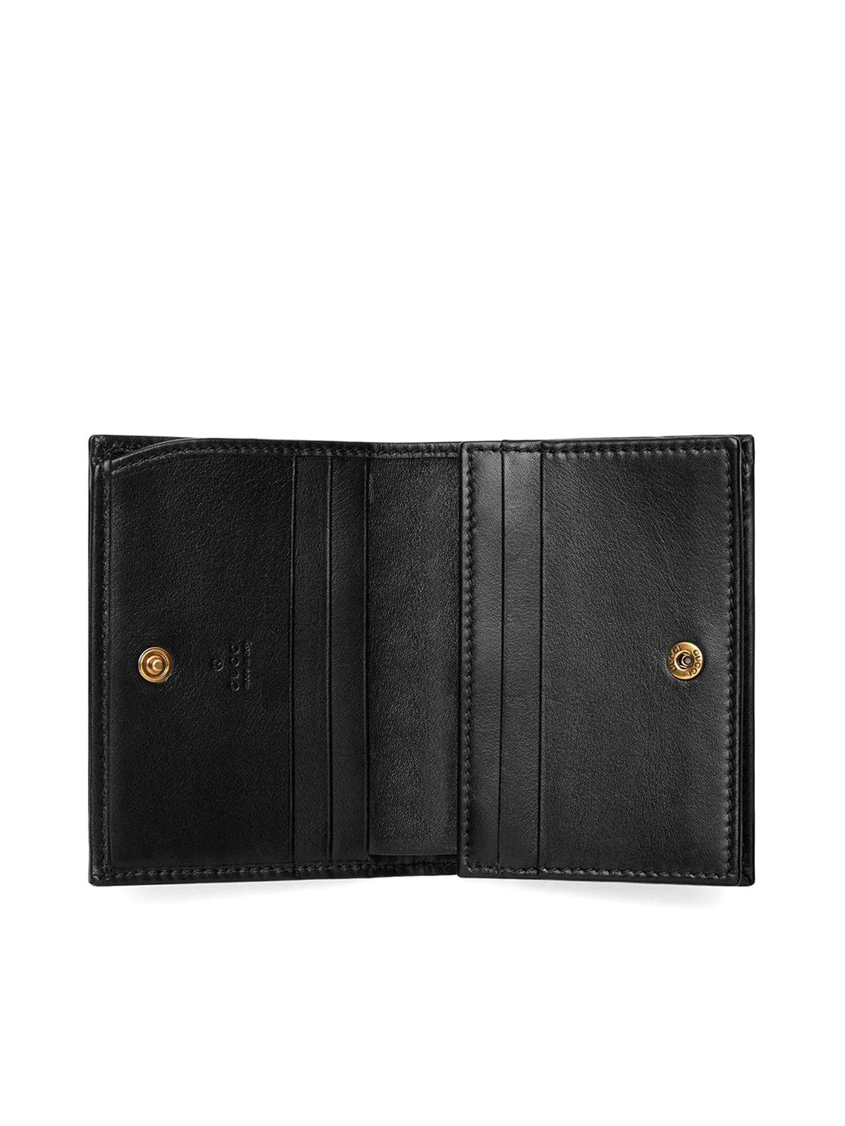 GG Marmont Leather Card Holder Wallet - Slim RFID Blocking Credit Card Case for Women & Men | Perfect for Travel, Business & Everyday Use