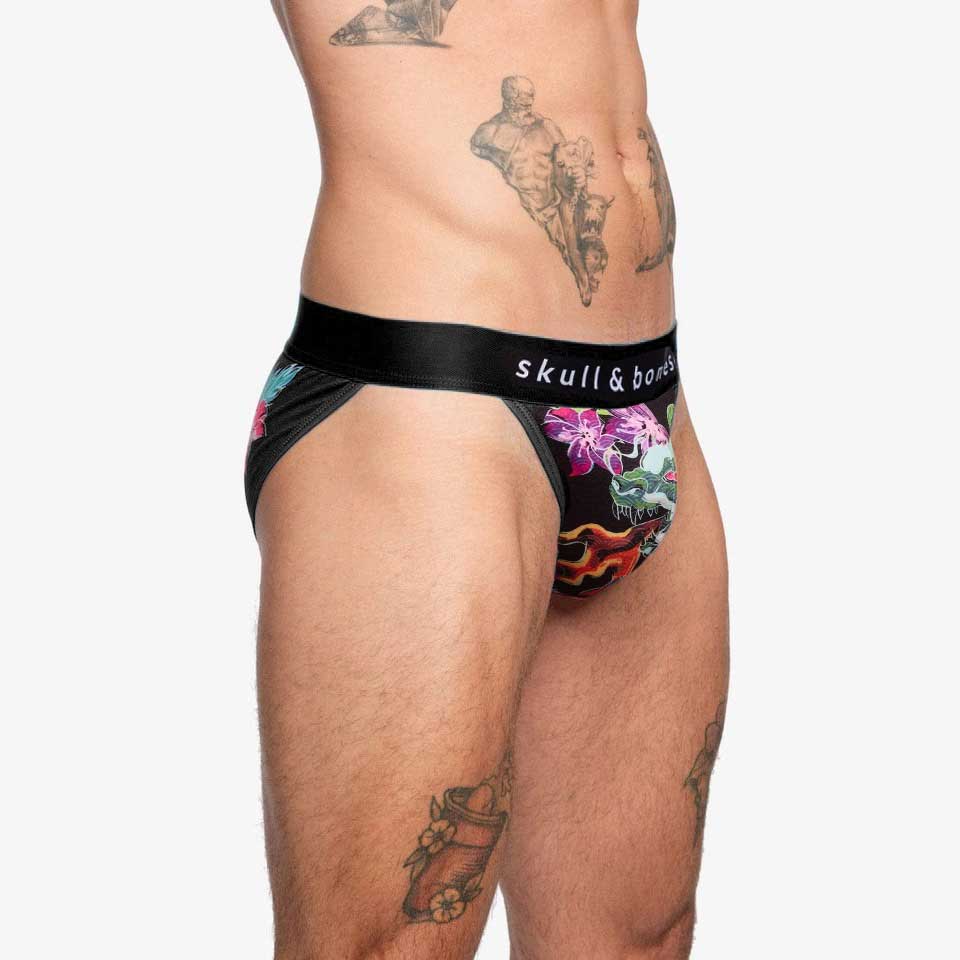 Fire Breathing Dragon Sport Brief - High Performance Men's Underwear for Gym & Workout - Comfortable & Breathable for Active Lifestyles