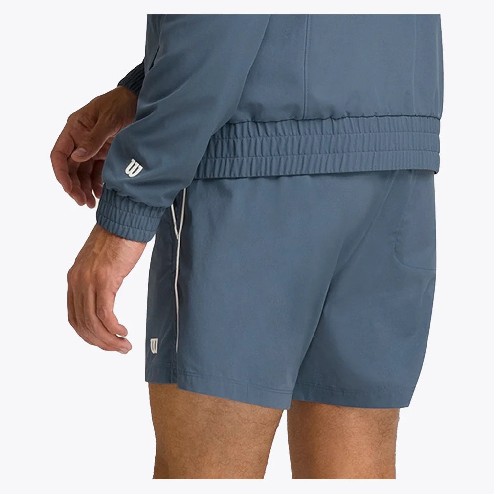 Men's 6-Inch Unlined Volley Tennis Shorts - Breathable Athletic Shorts for Men in Slate Blue | Perfect for Tennis, Running, Gym & Casual Wear
