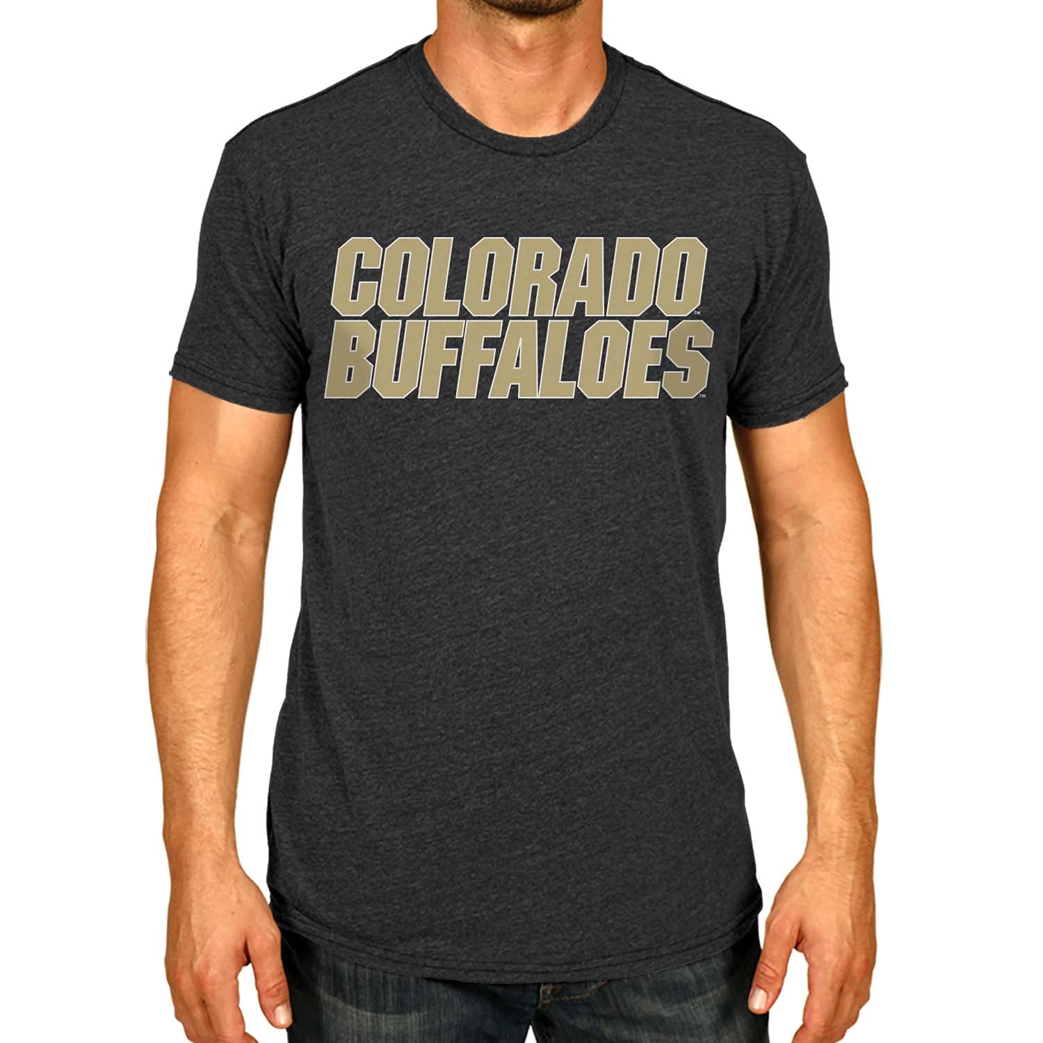 NCAA Cotton Blend Tagless T-Shirt for Men - Soft Charcoal Grey Ringspun Fabric - Comfortable College Fan Apparel for Game Day, School Spirit & Casual Wear