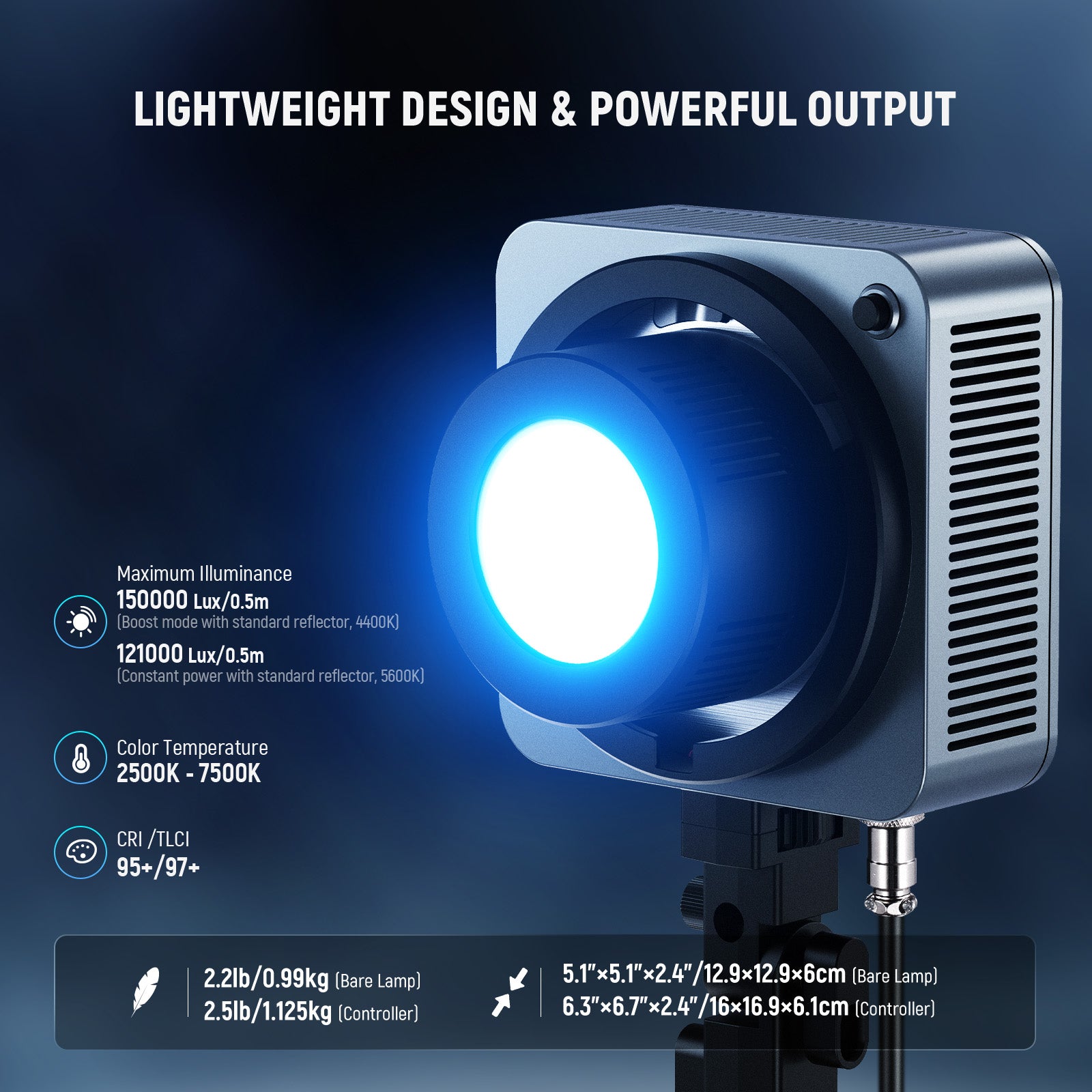 NEEWER HS200C 280W Portable RGB LED Video Light with APP Control - Dimmable Bi-Color Lighting for YouTube, Photography, Live Streaming & Studio Filming