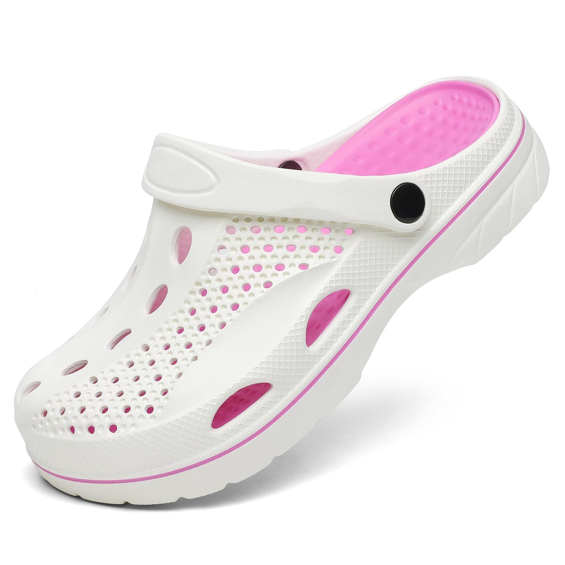 **SOSOWHLTE Arch Support Clogs for Men & Women – Slip-On Garden Shoes with Removable Cushion Insole – Comfortable Outdoor Beach Slippers for Walking, Gardening & Relaxation**