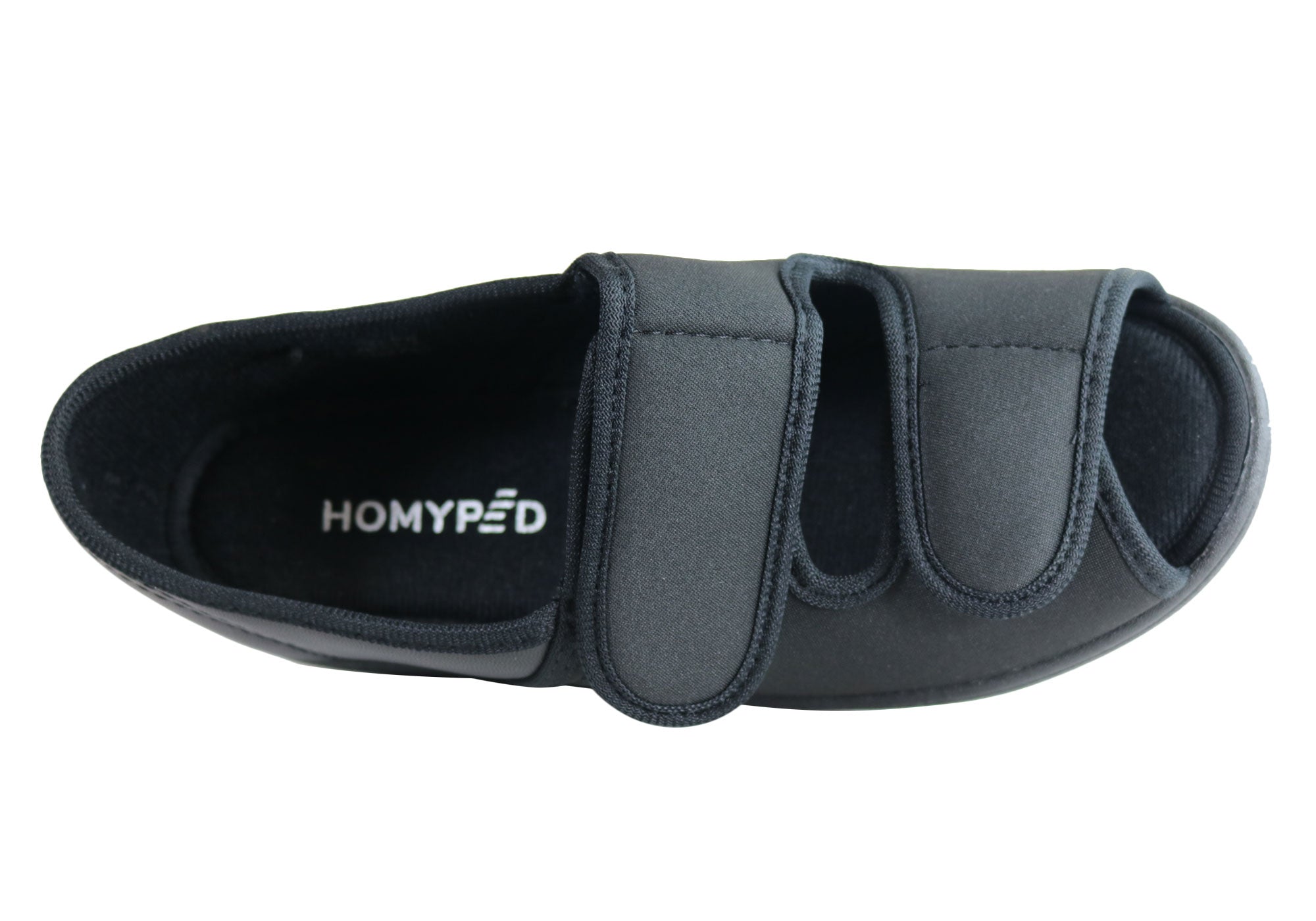 Homyped Anika Women's Comfortable Wide Fit Adjustable Open Toe Slippers - Soft House Shoes for Relaxing at Home, Spa & Indoor Use
